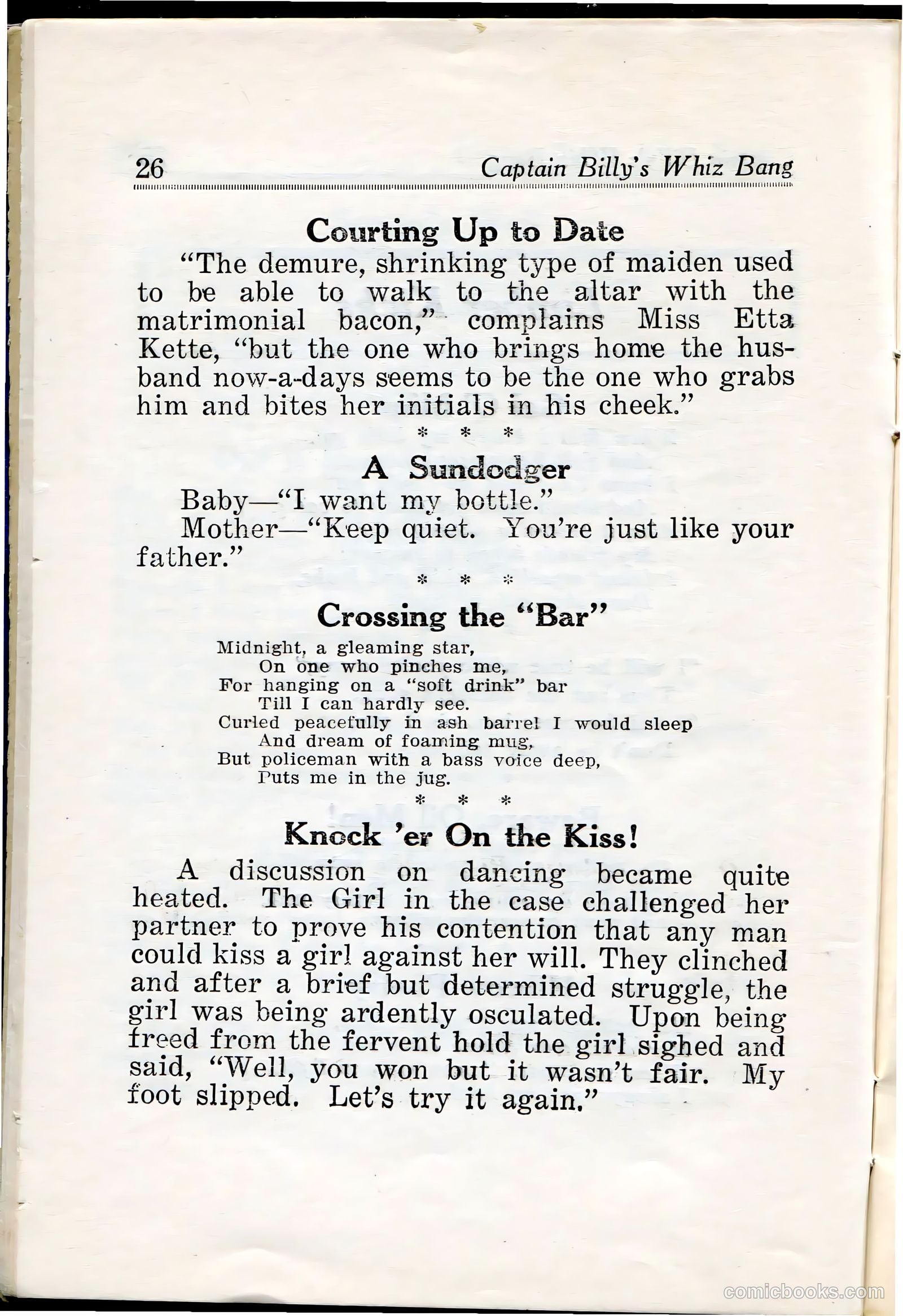 Captain Billy's Whiz Bang #28 (1921) — page 28 of 68