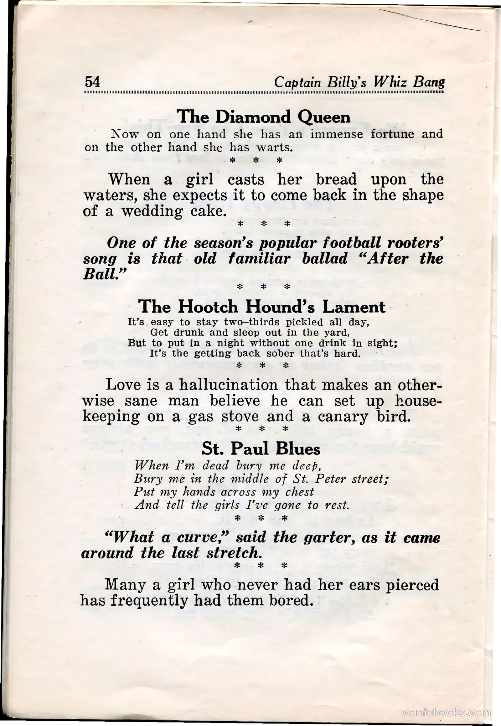 Captain Billy's Whiz Bang #28 (1921) — page 56 of 68
