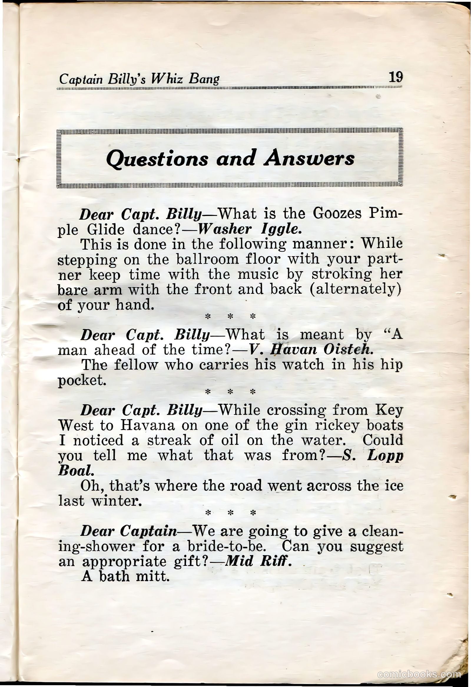 Captain Billy's Whiz Bang #29 (1922) — page 21 of 68