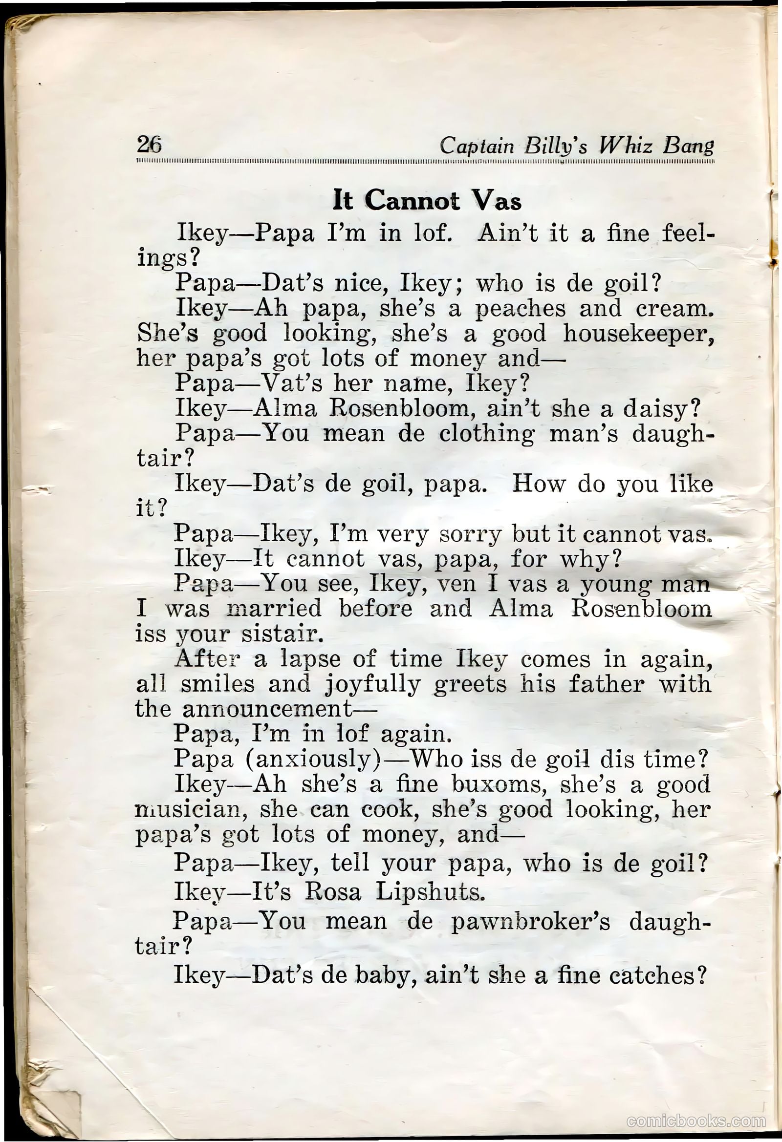 Captain Billy's Whiz Bang #29 (1922) — page 28 of 68