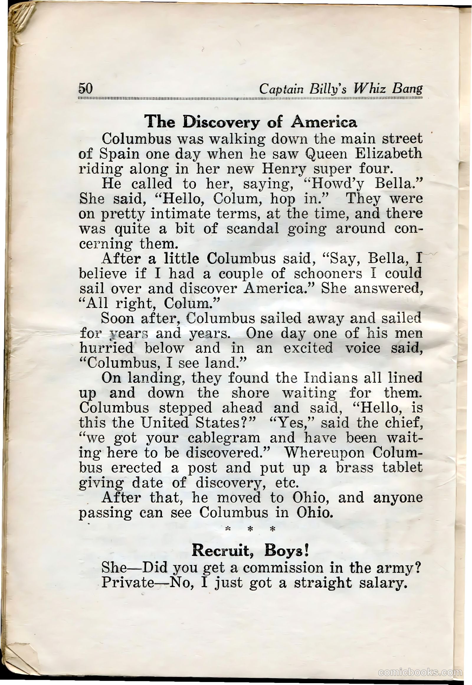 Captain Billy's Whiz Bang #29 (1922) — page 52 of 68