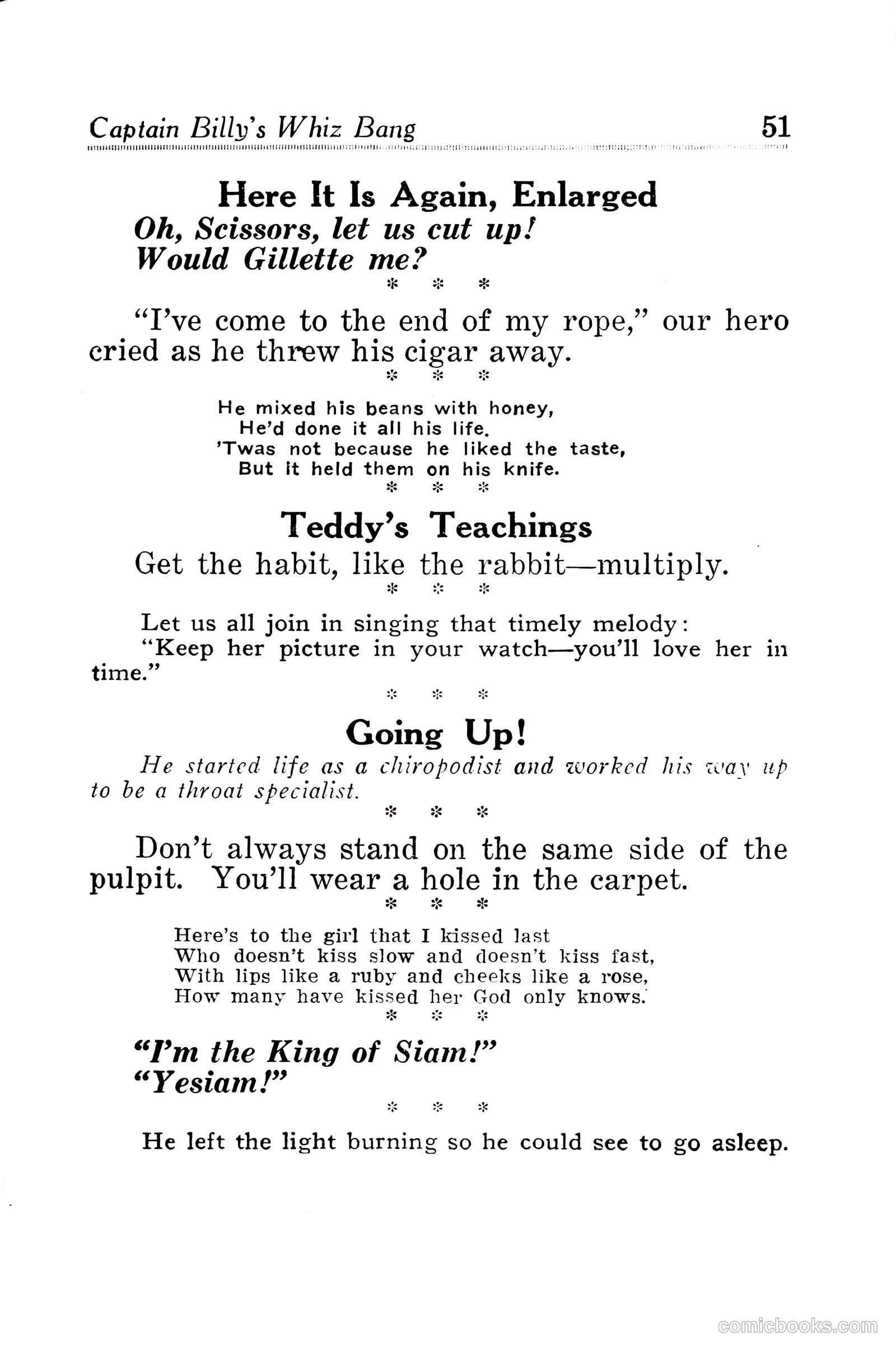 Captain Billy's Whiz Bang #30 (1922) — page 53 of 68