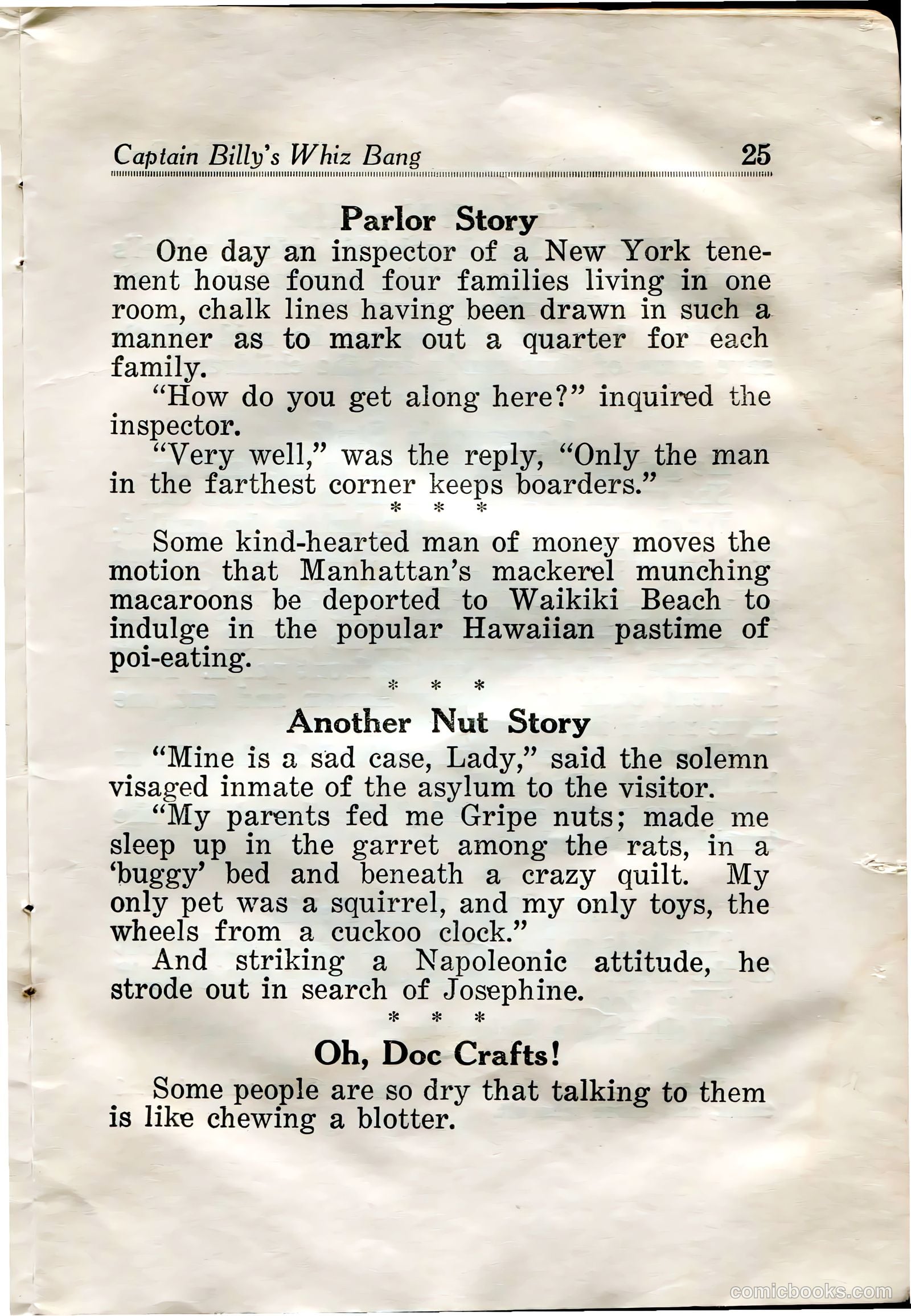 Captain Billy's Whiz Bang #31 (1922) — page 27 of 68