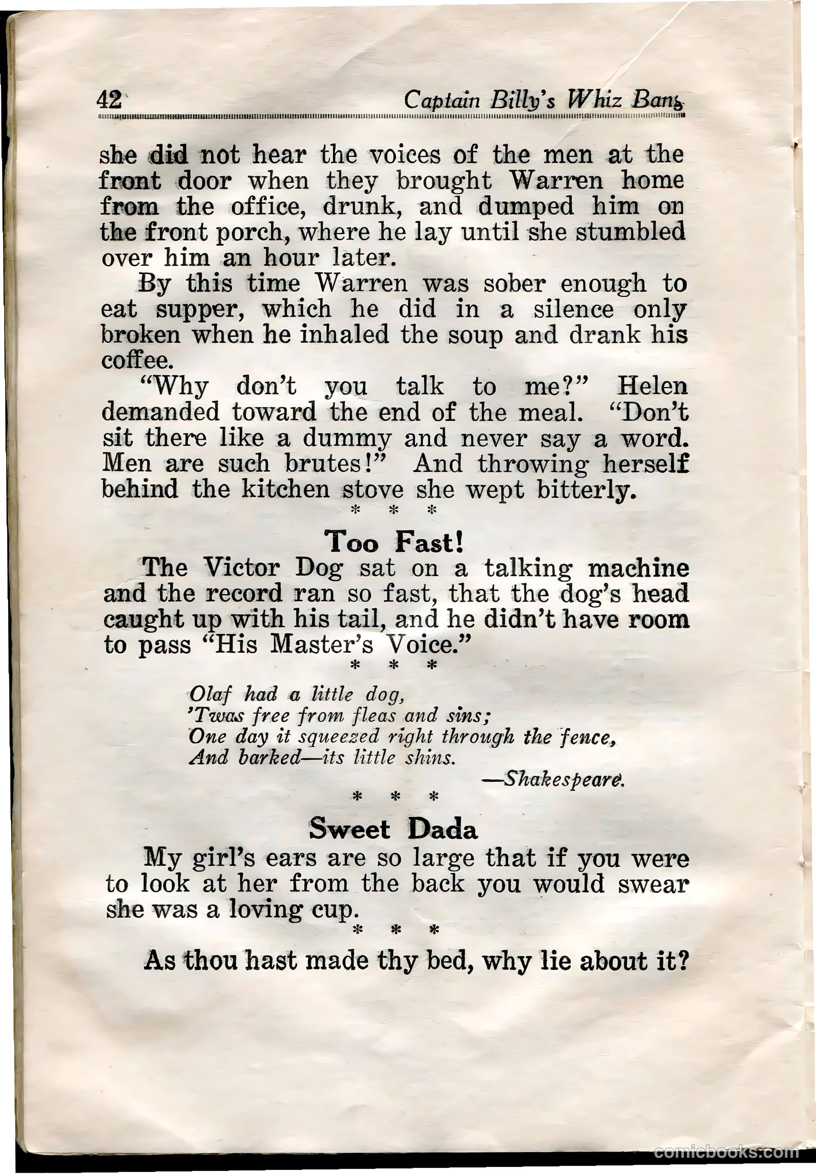 Captain Billy's Whiz Bang #31 (1922) — page 44 of 68
