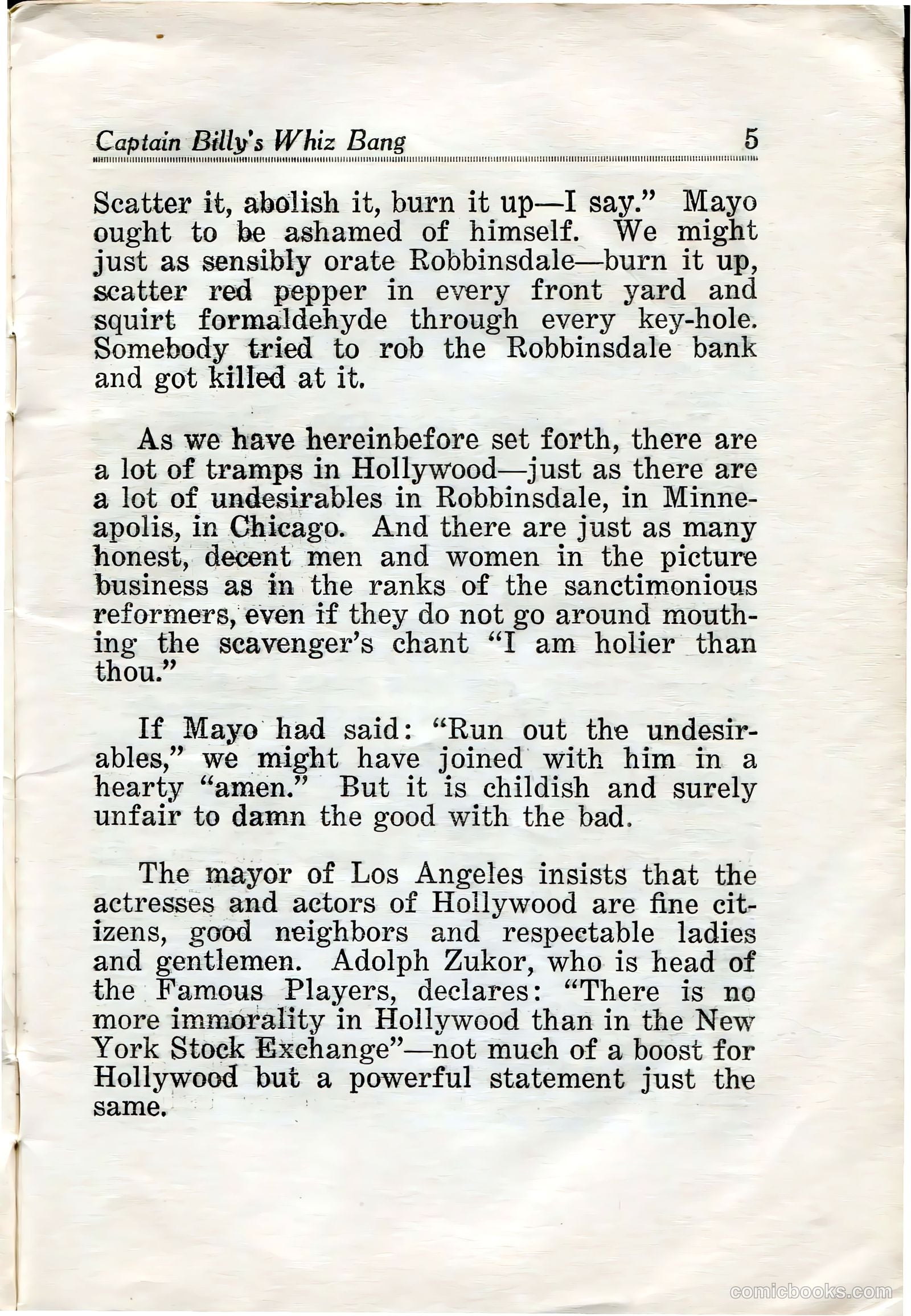 Captain Billy's Whiz Bang #32 (1922) — page 7 of 67