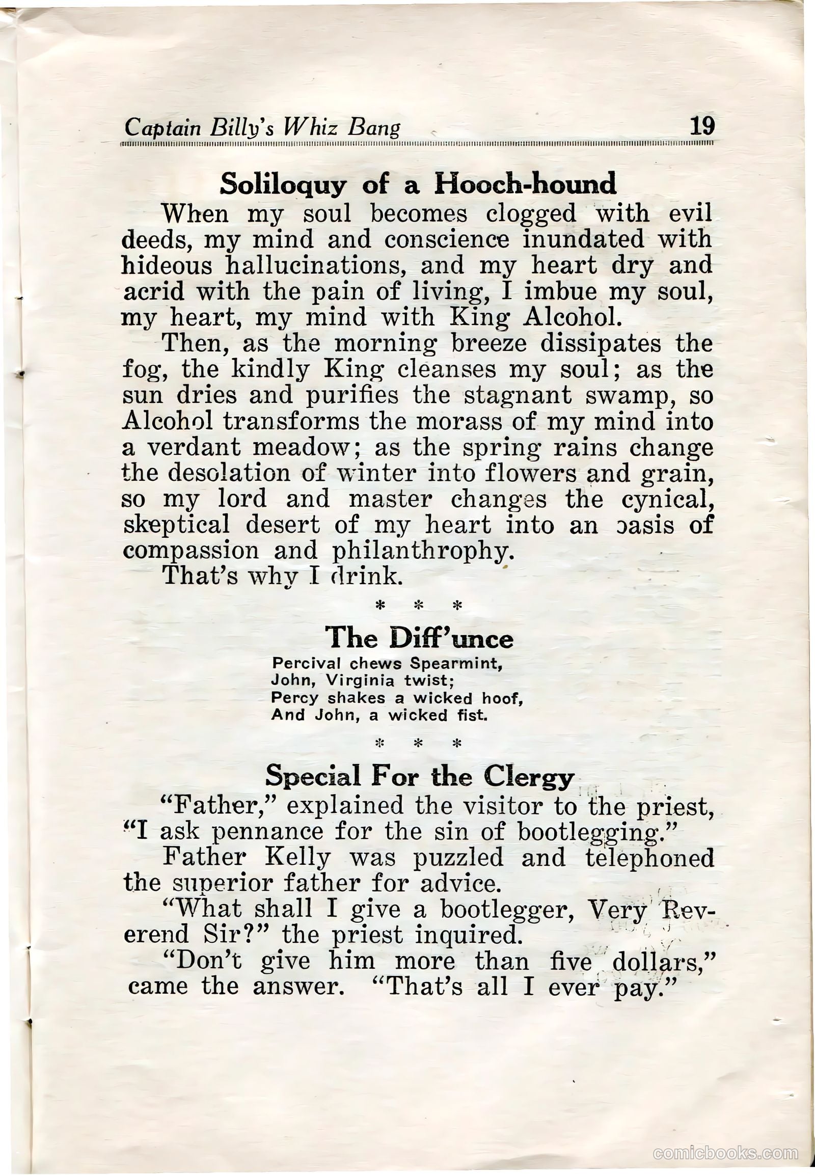 Captain Billy's Whiz Bang #32 (1922) — page 21 of 67