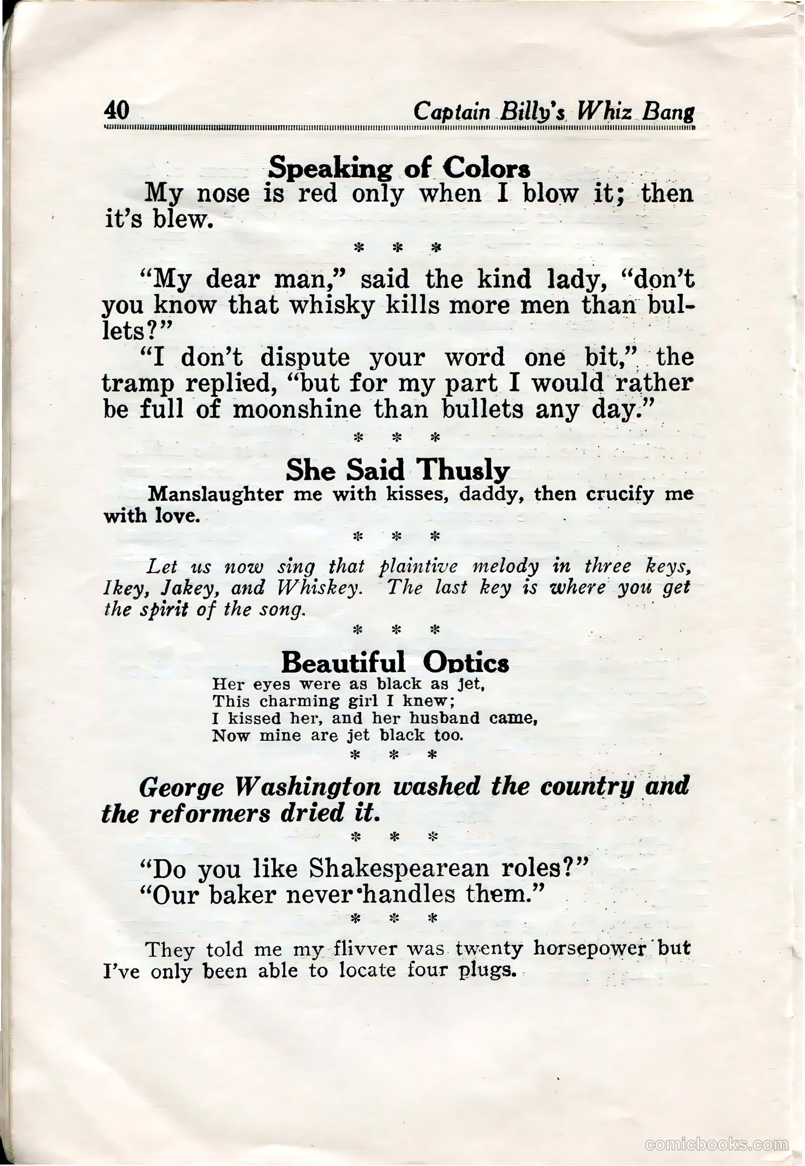 Captain Billy's Whiz Bang #32 (1922) — page 41 of 67