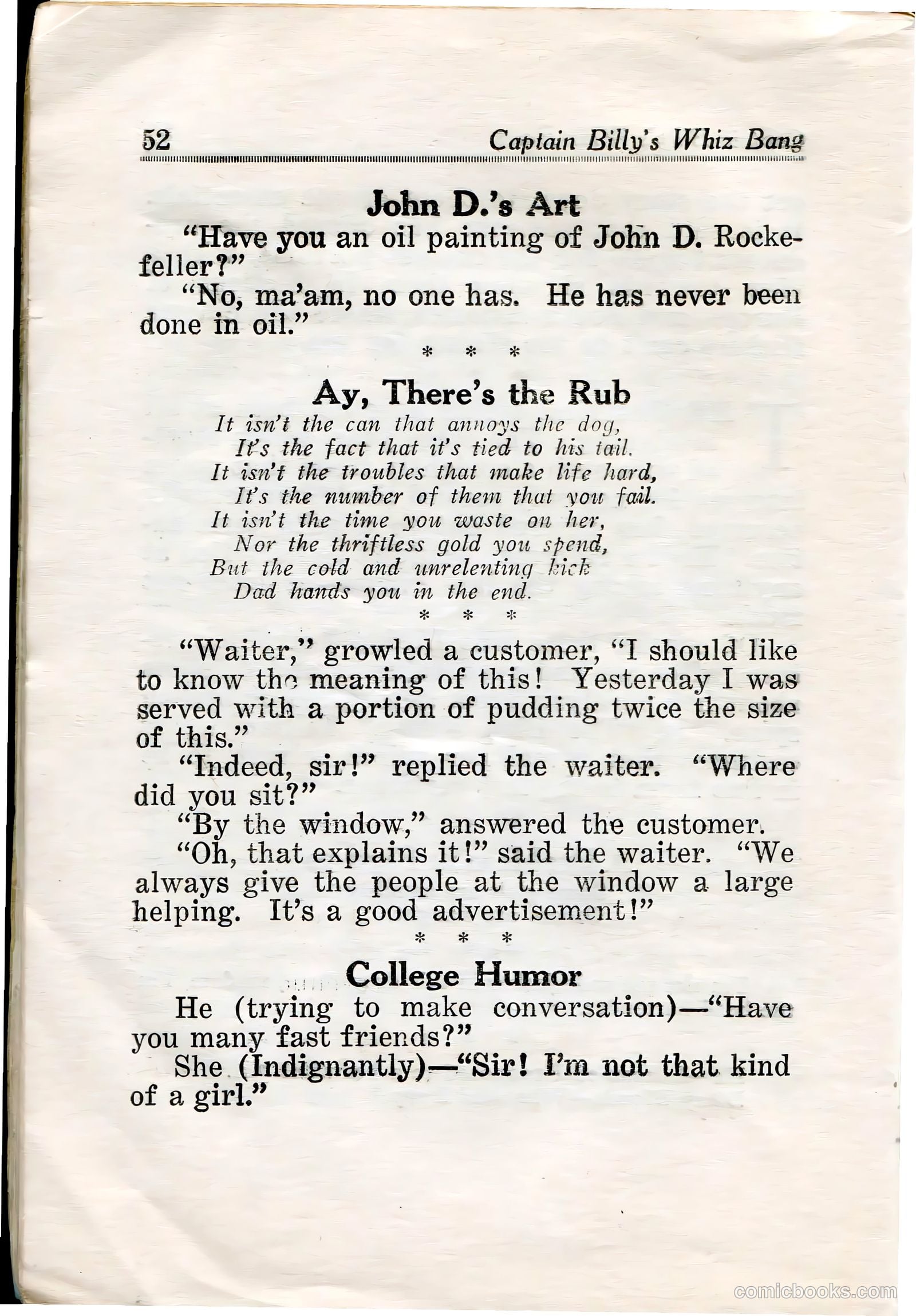 Captain Billy's Whiz Bang #32 (1922) — page 53 of 67