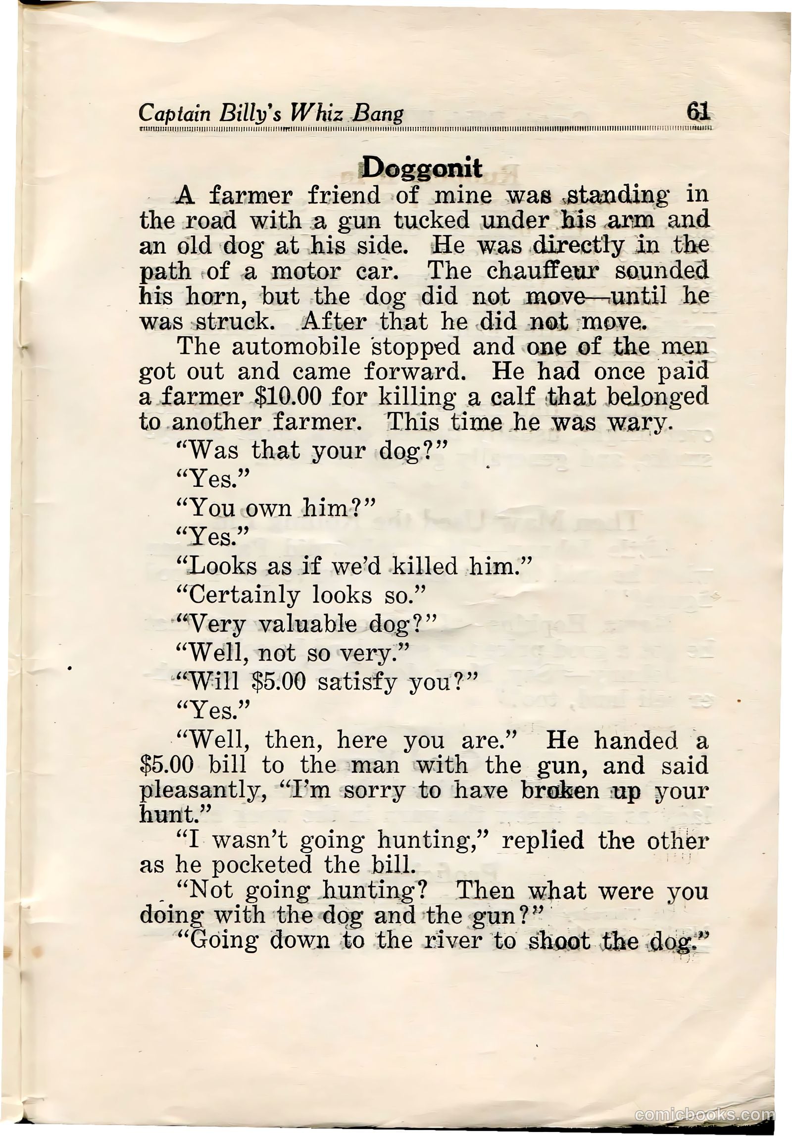Captain Billy's Whiz Bang #32 (1922) — page 62 of 67