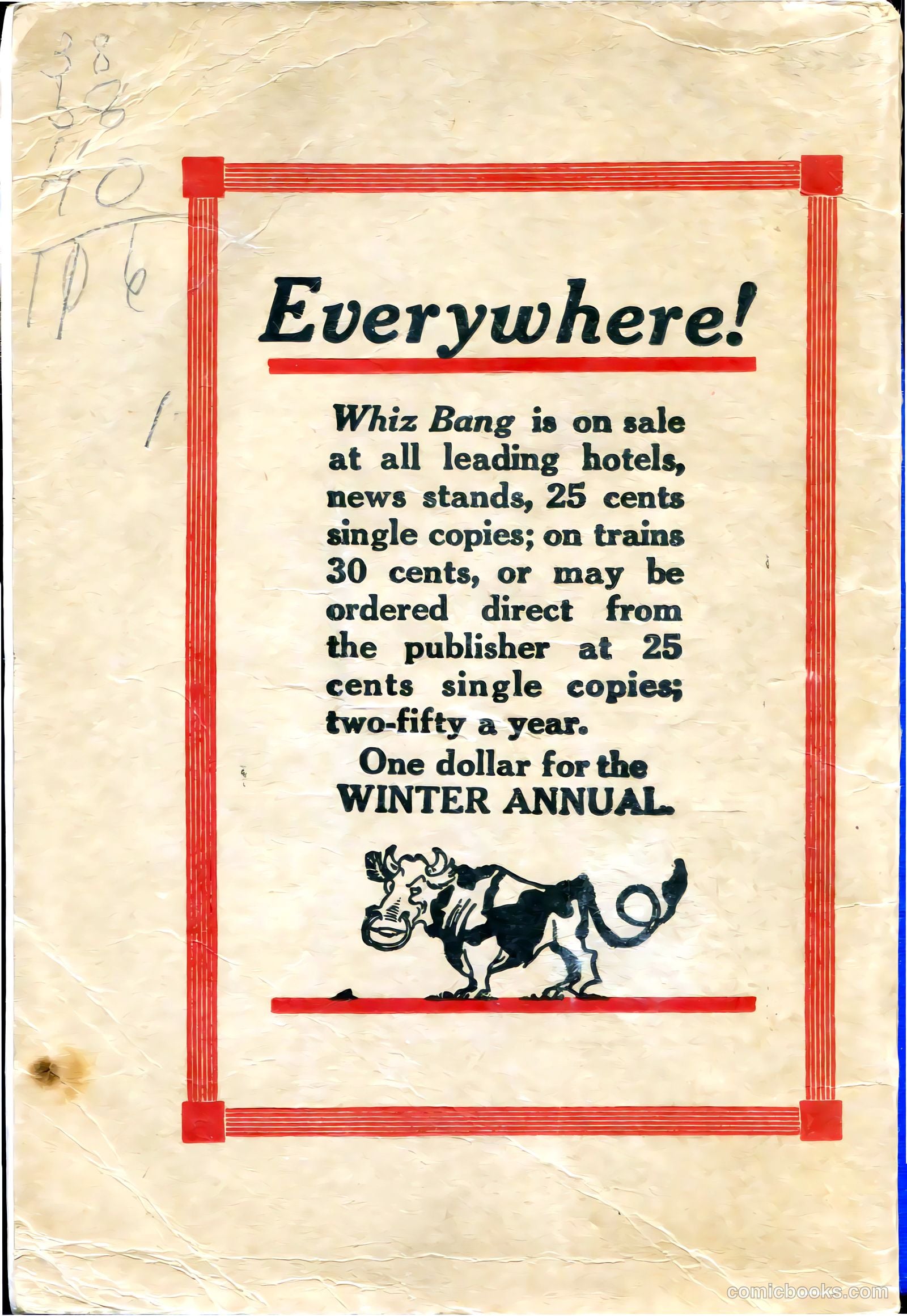 Captain Billy's Whiz Bang #32 (1922) — page 67 of 67
