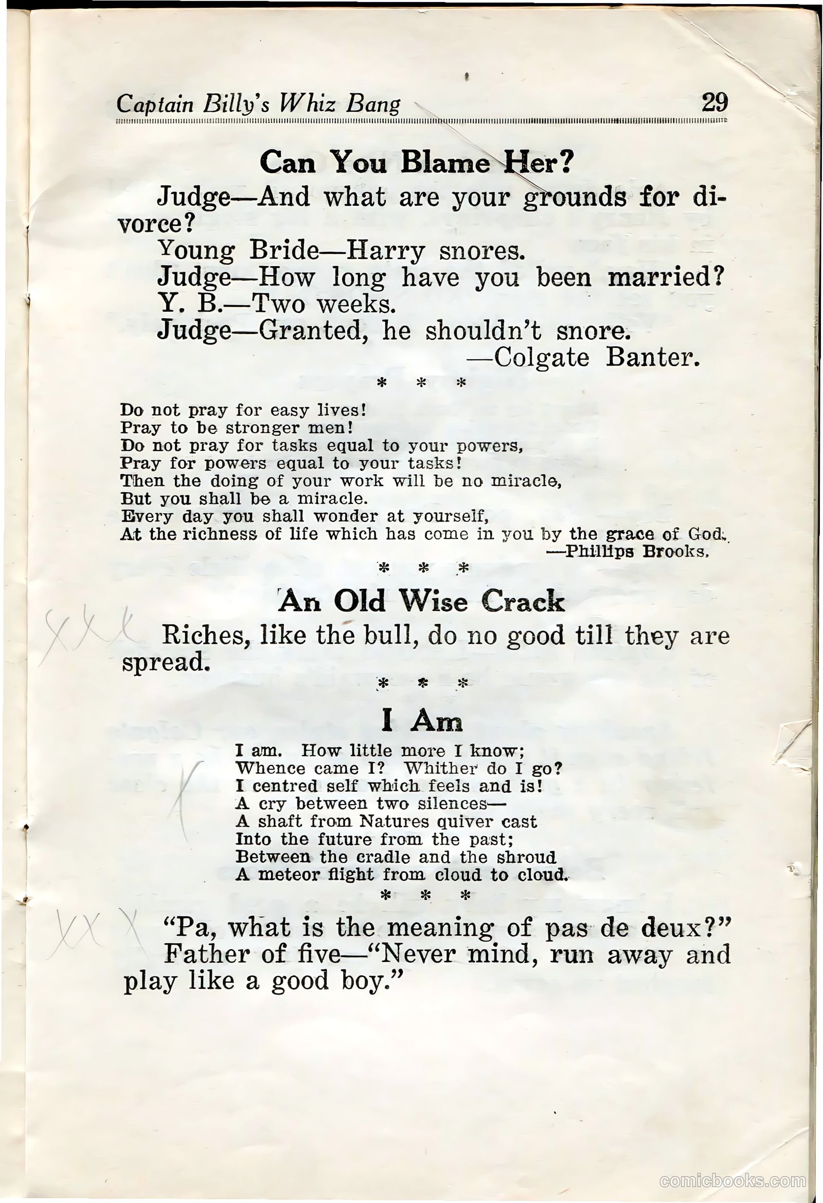 Captain Billy's Whiz Bang #33 (1922) — page 31 of 68