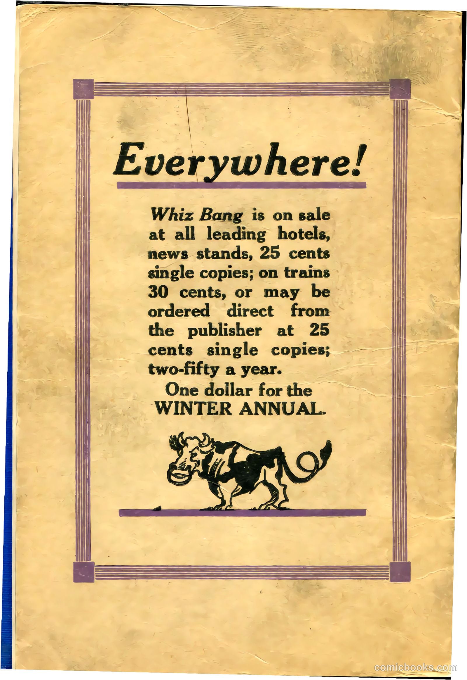 Captain Billy's Whiz Bang #33 (1922) — page 68 of 68
