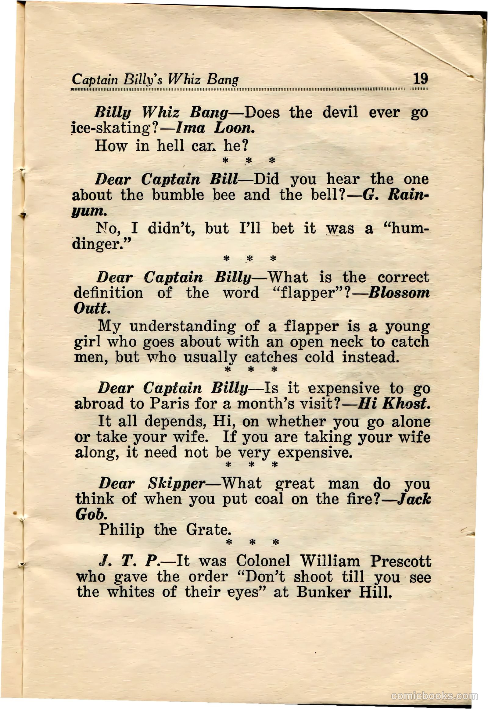 Captain Billy's Whiz Bang #34 (1922) — page 21 of 68