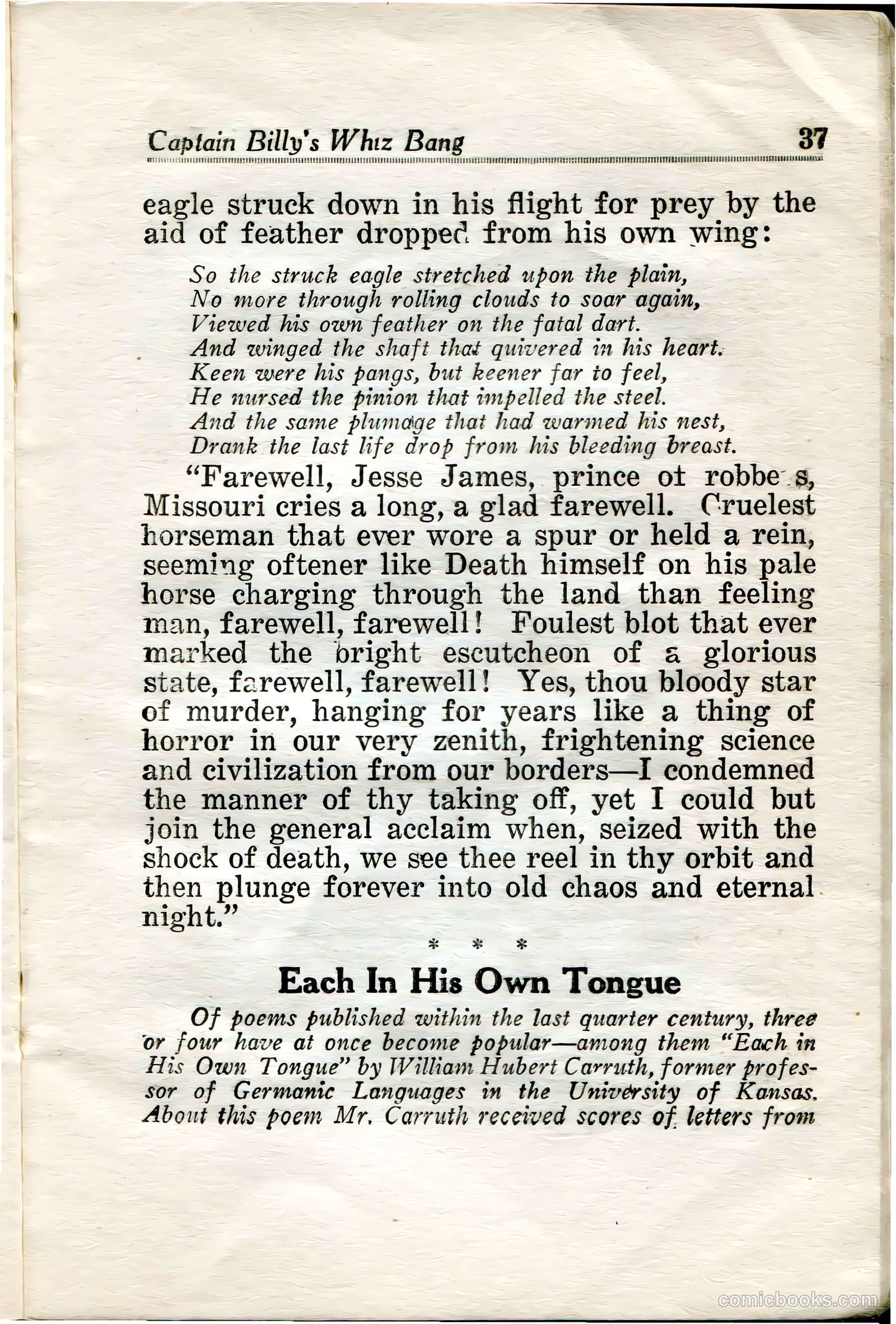 Captain Billy's Whiz Bang #34 (1922) — page 39 of 68