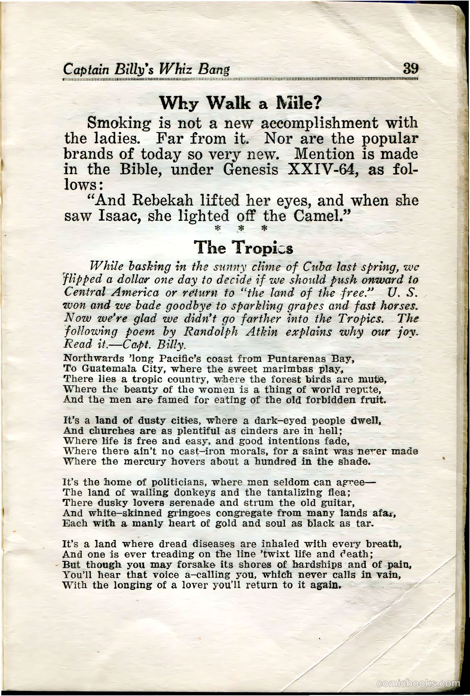 Captain Billy's Whiz Bang #34 (1922) — page 41 of 68