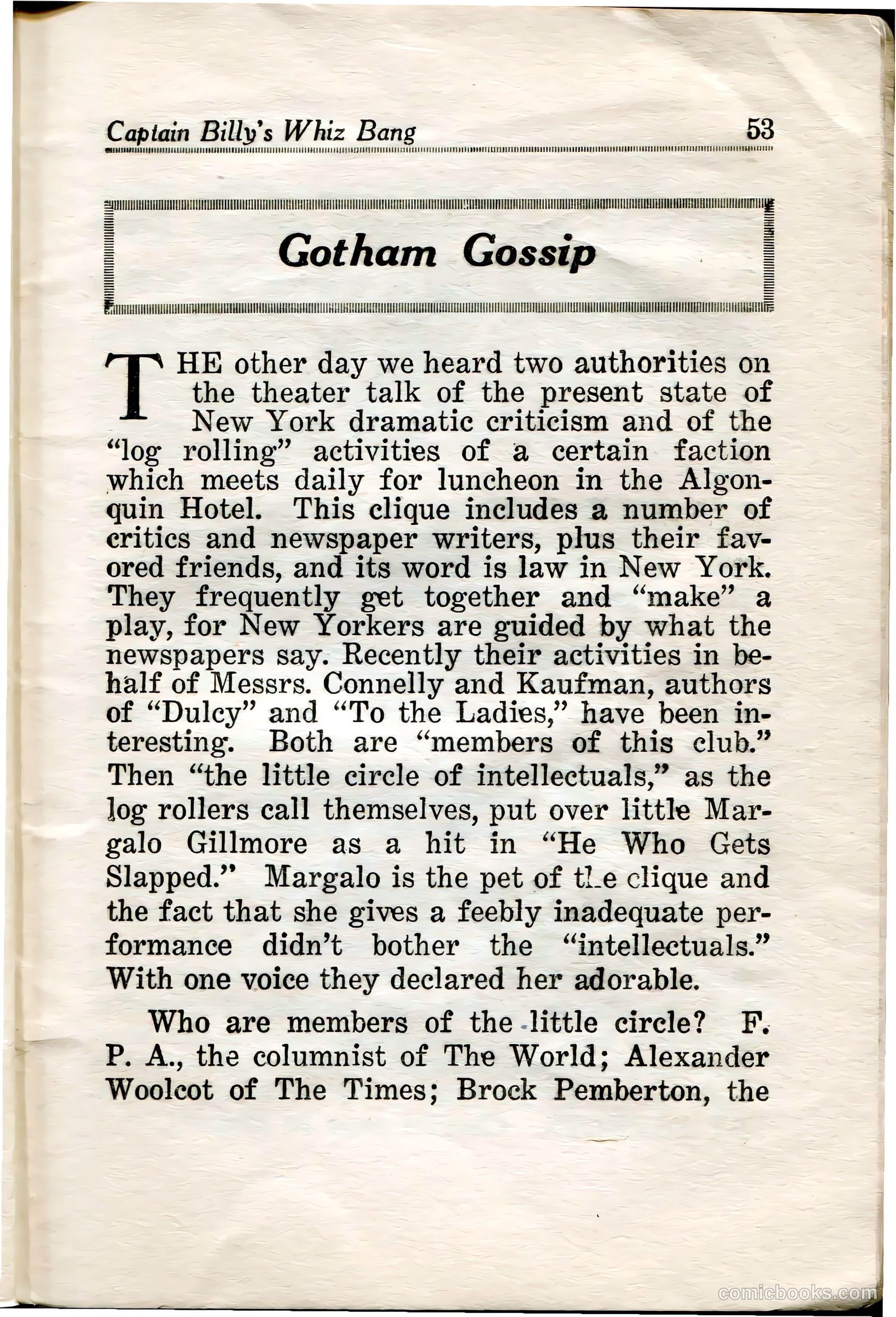 Captain Billy's Whiz Bang #34 (1922) — page 55 of 68