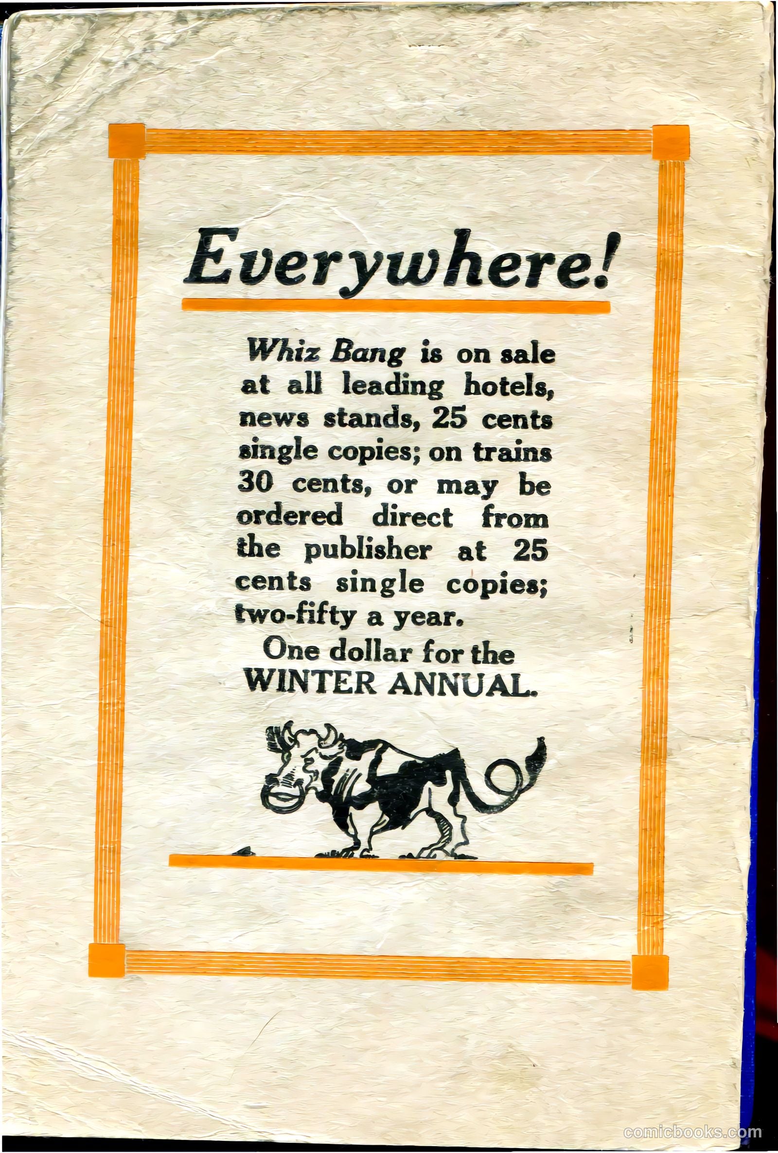 Captain Billy's Whiz Bang #34 (1922) — page 68 of 68