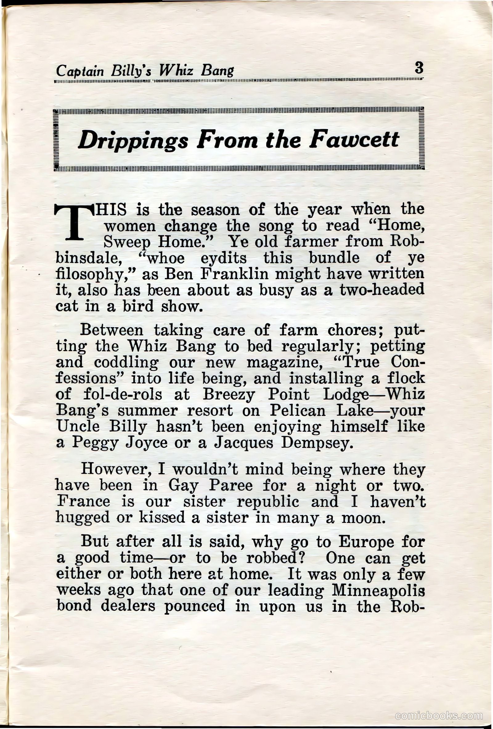 Captain Billy's Whiz Bang #35 (1922) — page 4 of 67