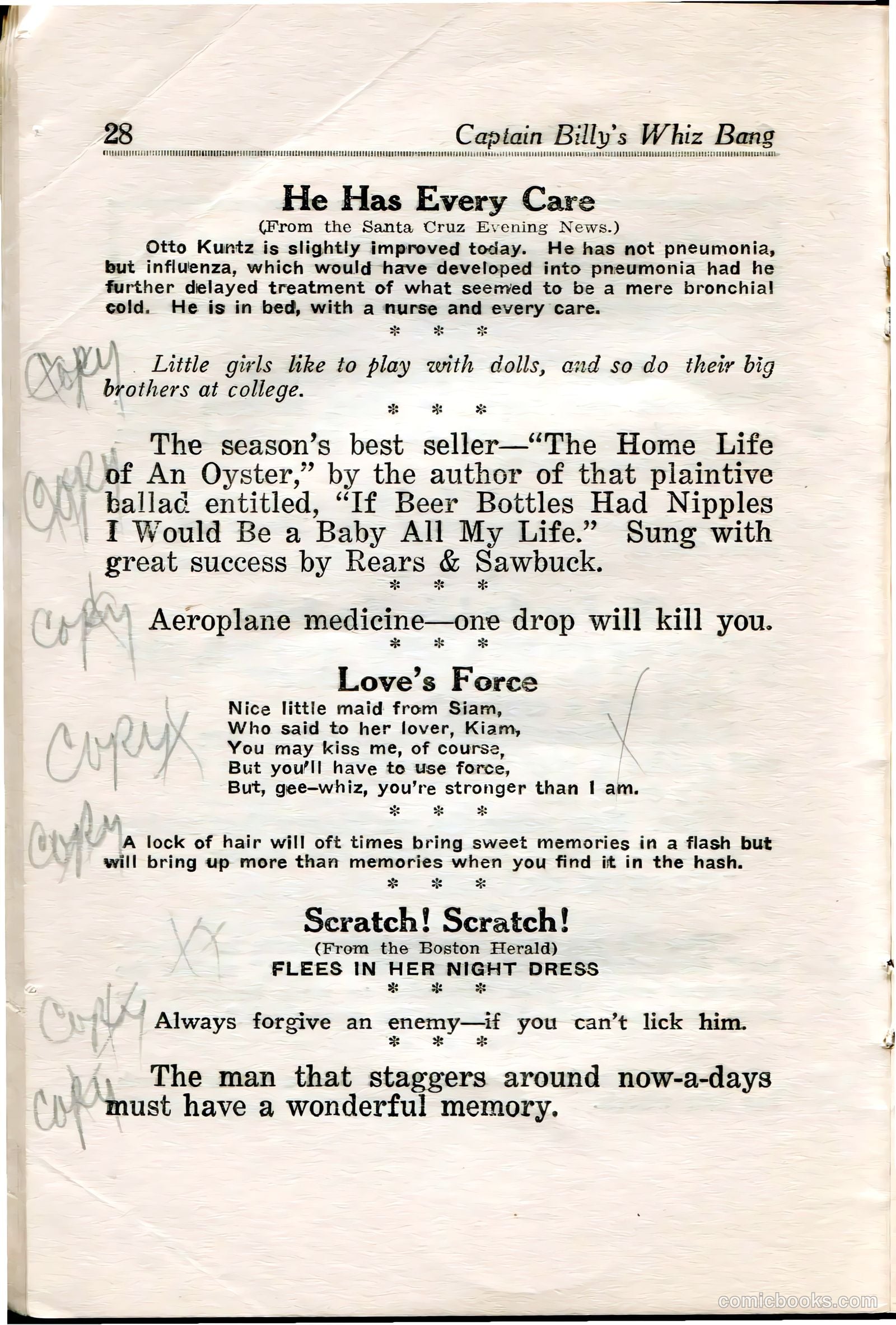 Captain Billy's Whiz Bang #35 (1922) — page 29 of 67