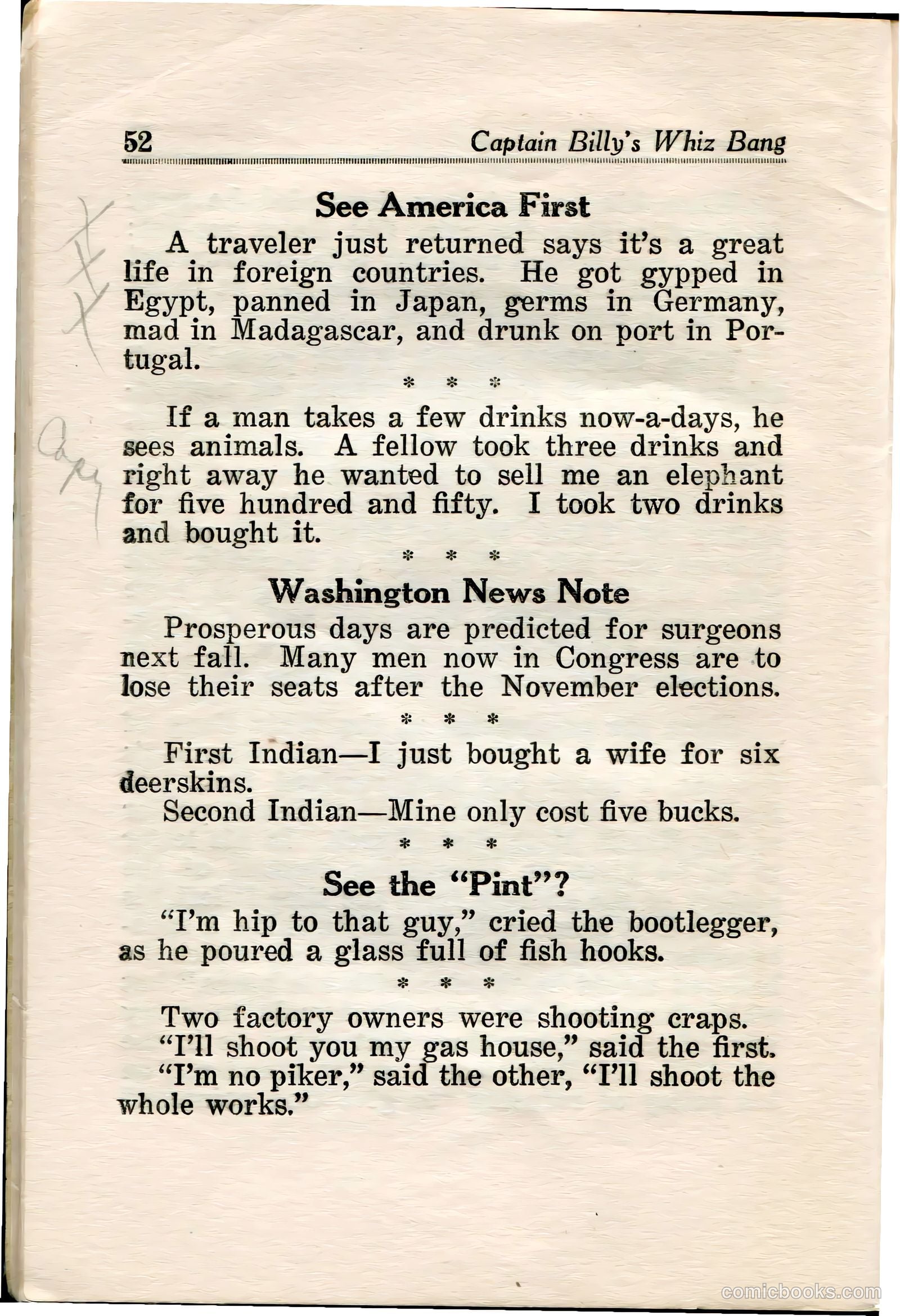 Captain Billy's Whiz Bang #35 (1922) — page 53 of 67
