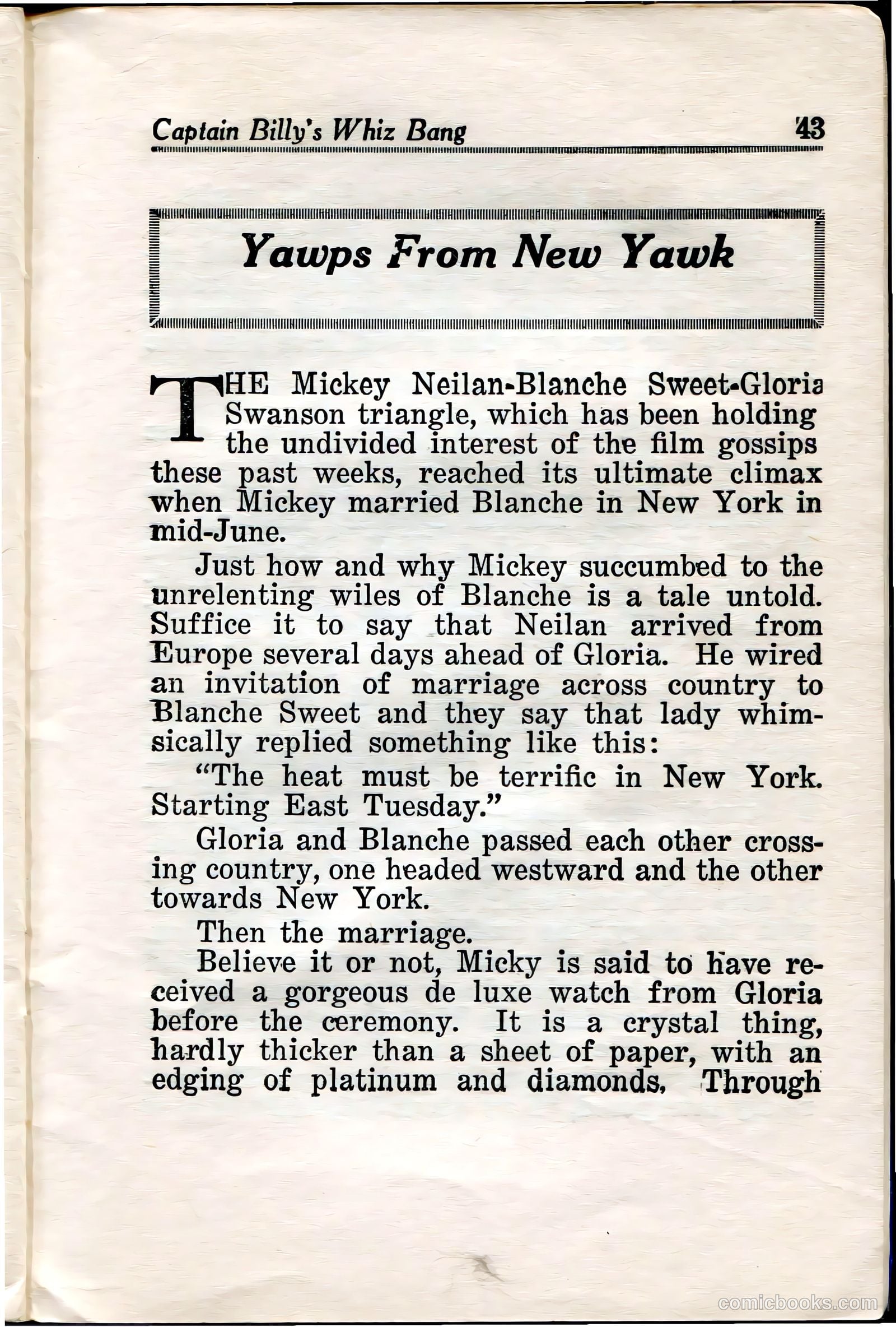 Captain Billy's Whiz Bang #36 (1922) — page 45 of 67