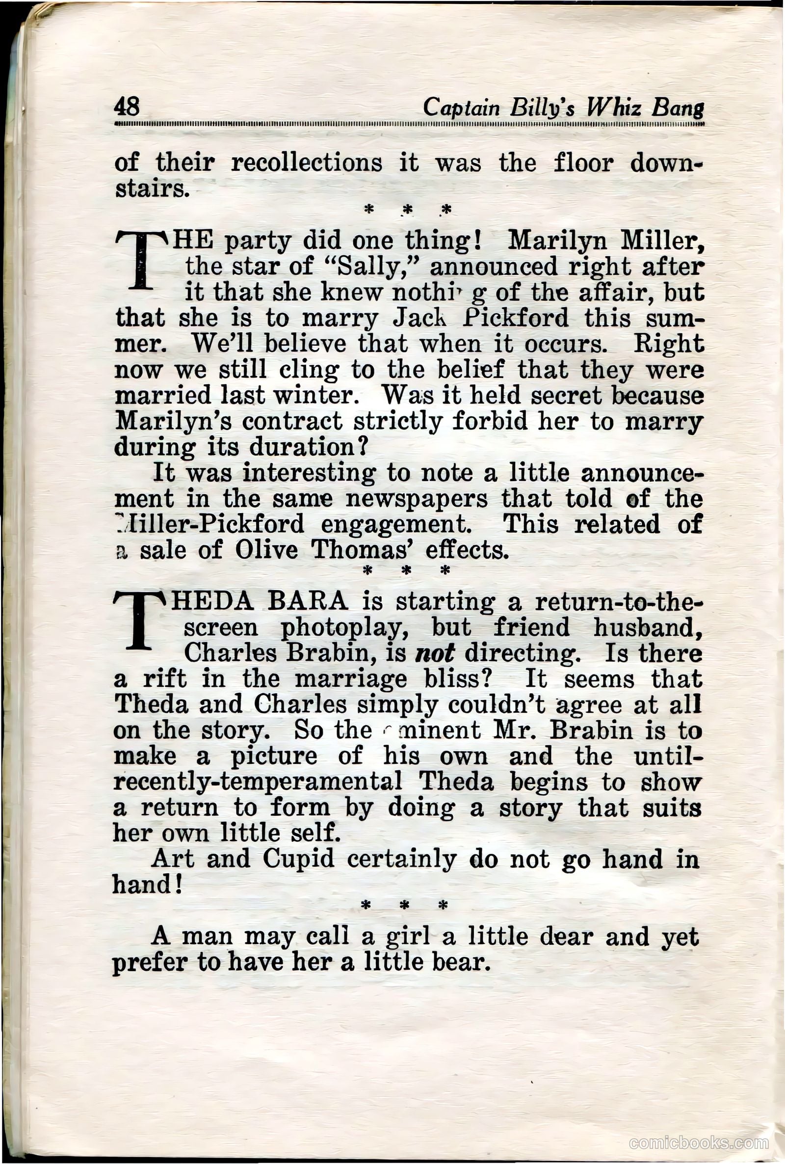 Captain Billy's Whiz Bang #36 (1922) — page 50 of 67