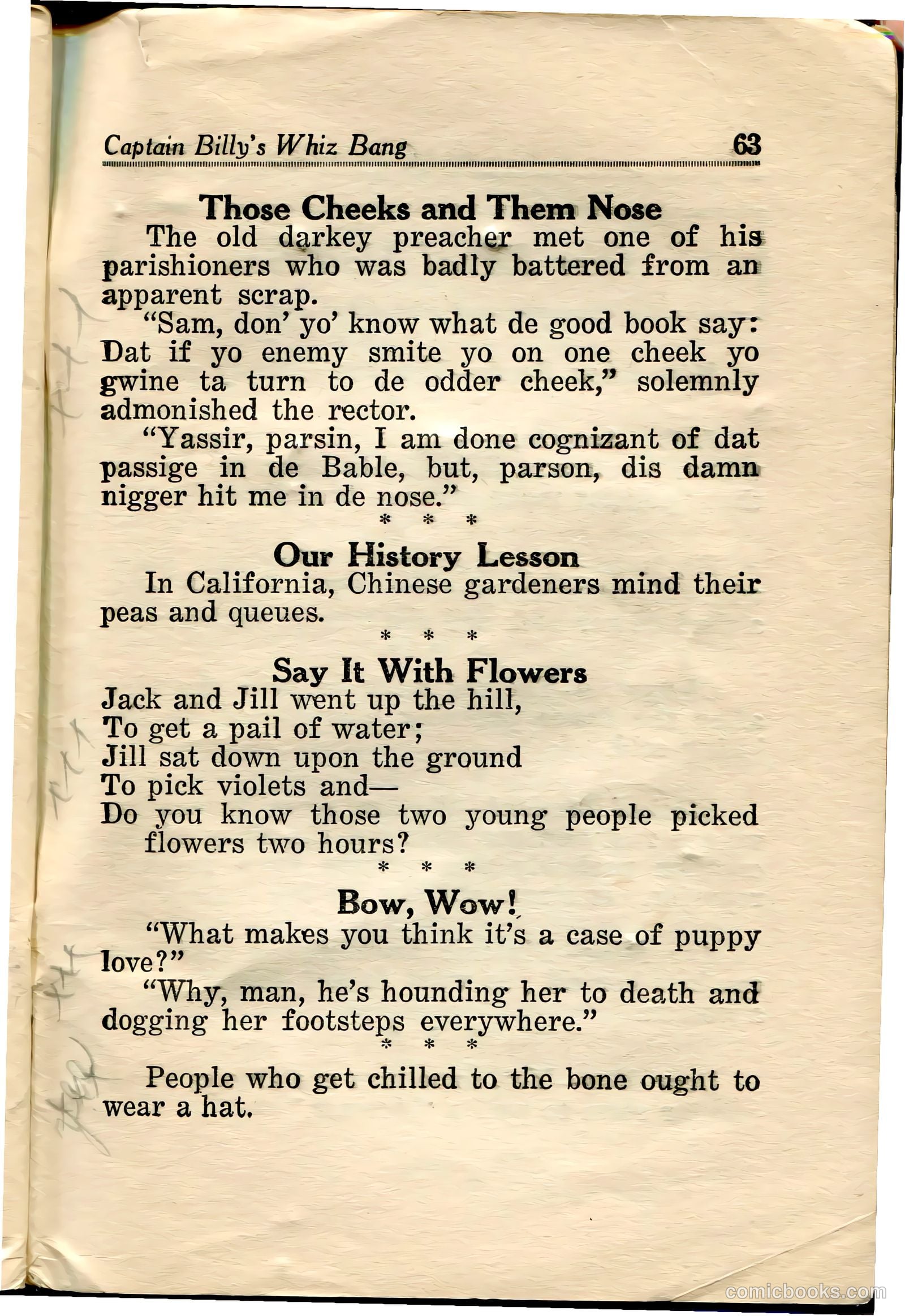 Captain Billy's Whiz Bang #36 (1922) — page 65 of 67