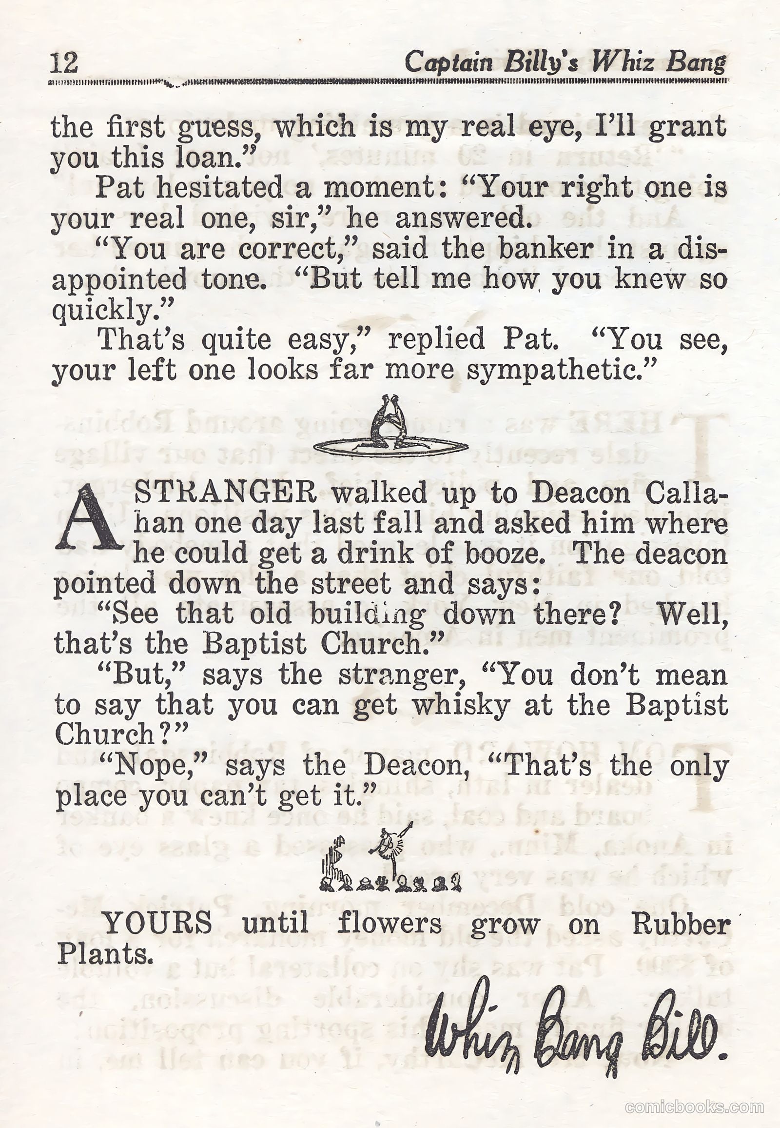 Captain Billy's Whiz Bang #44 (1923) — page 12 of 68