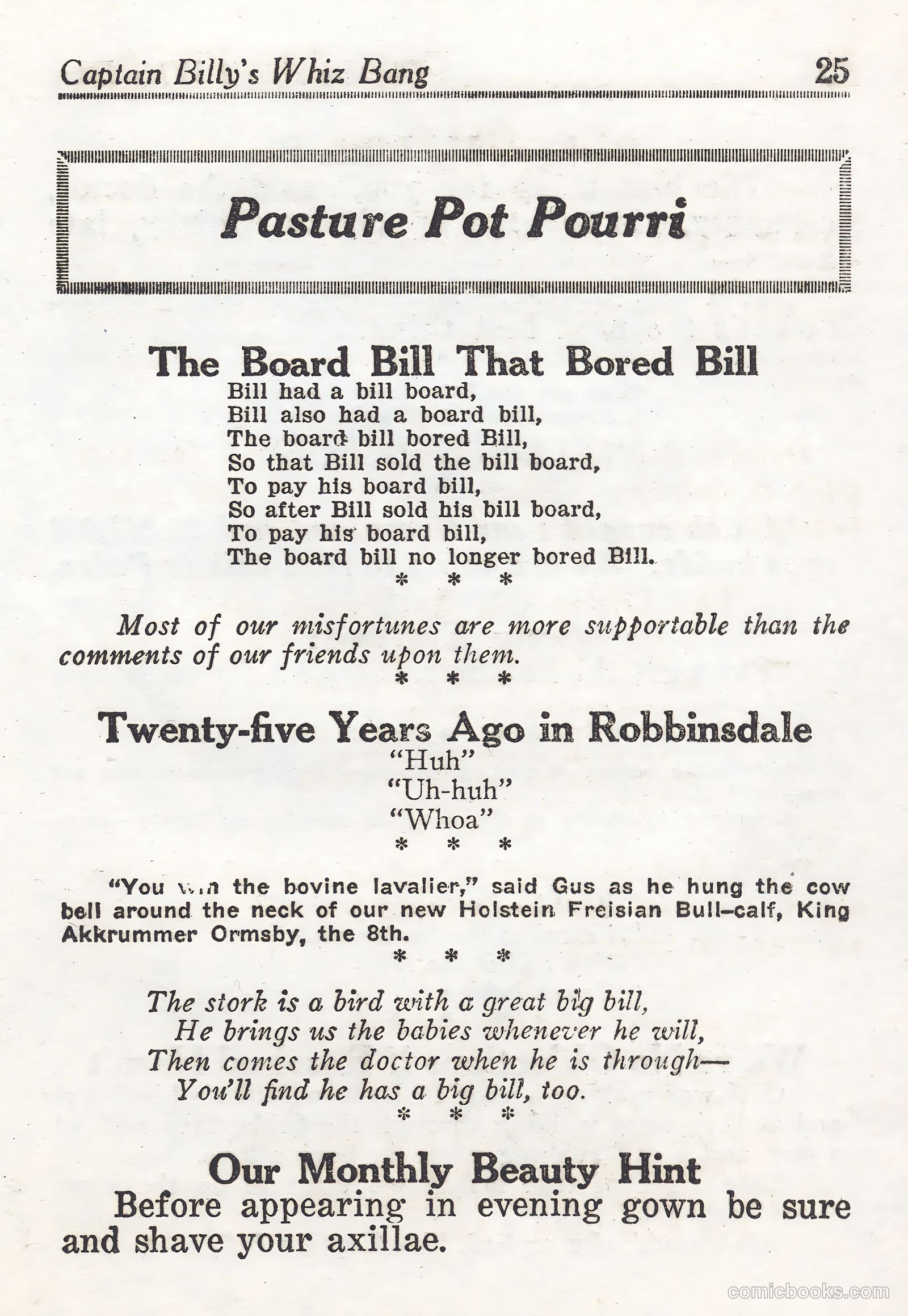 Captain Billy's Whiz Bang #44 (1923) — page 25 of 68