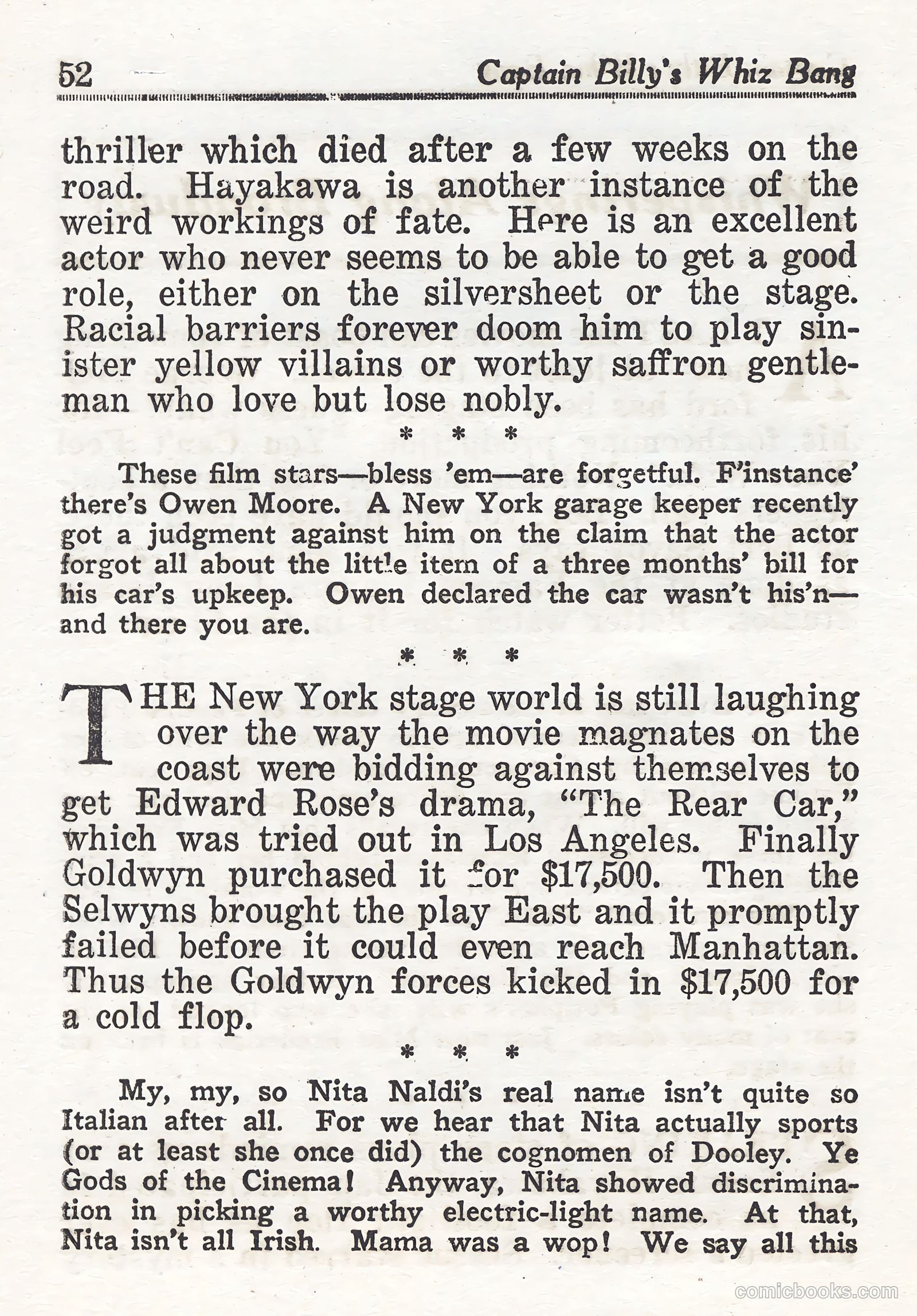 Captain Billy's Whiz Bang #44 (1923) — page 52 of 68
