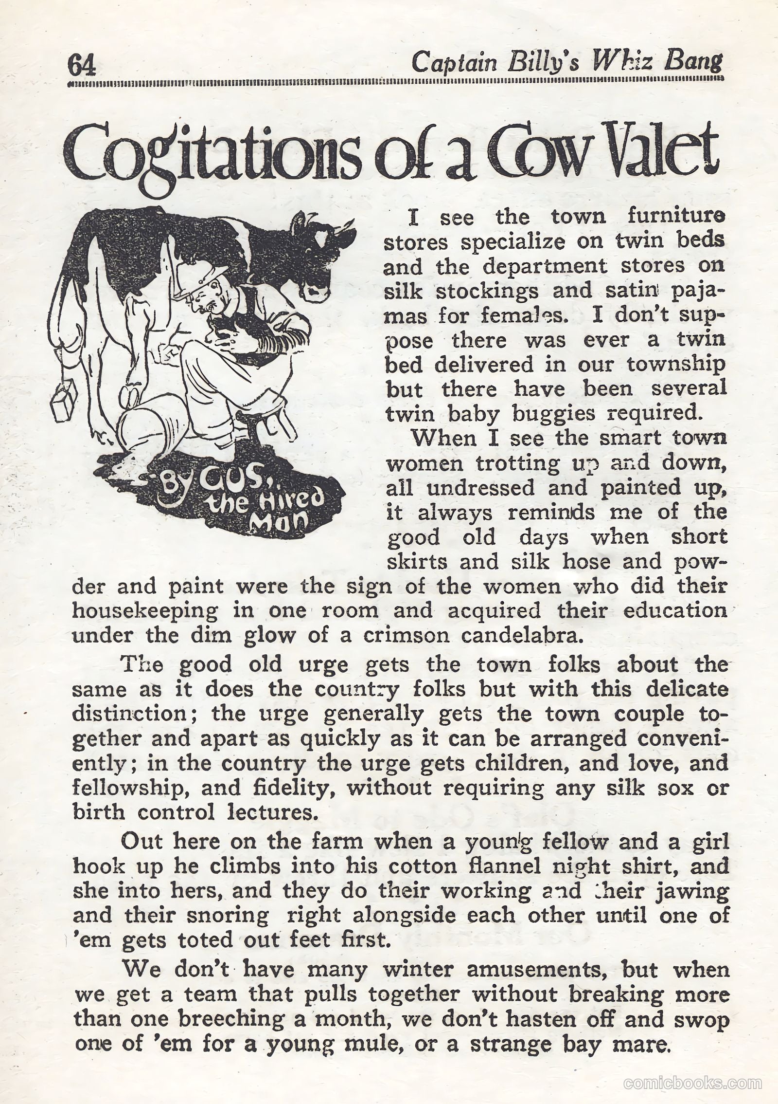 Captain Billy's Whiz Bang #44 (1923) — page 64 of 68