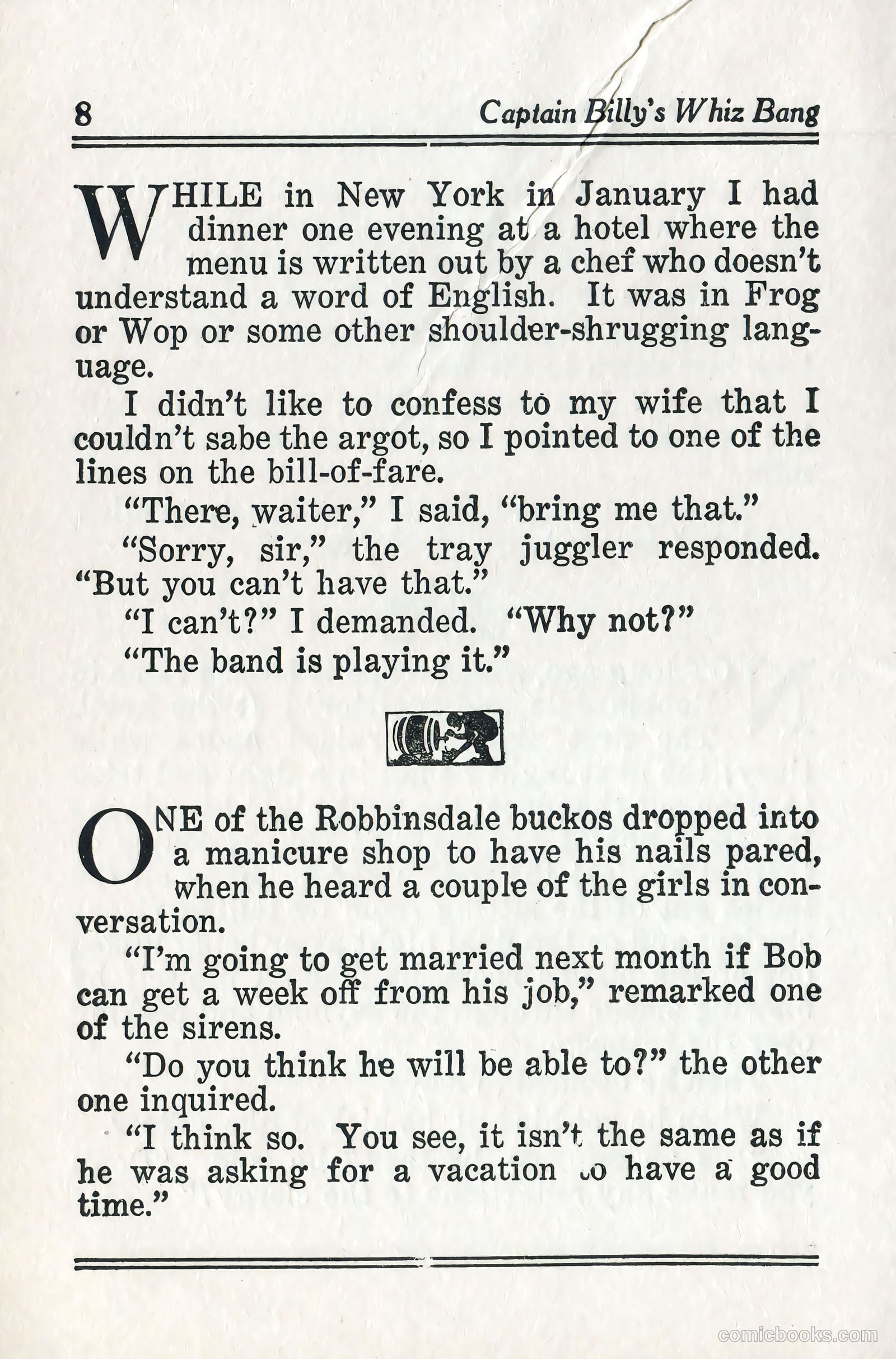 Captain Billy's Whiz Bang #57 (1924) — page 10 of 71