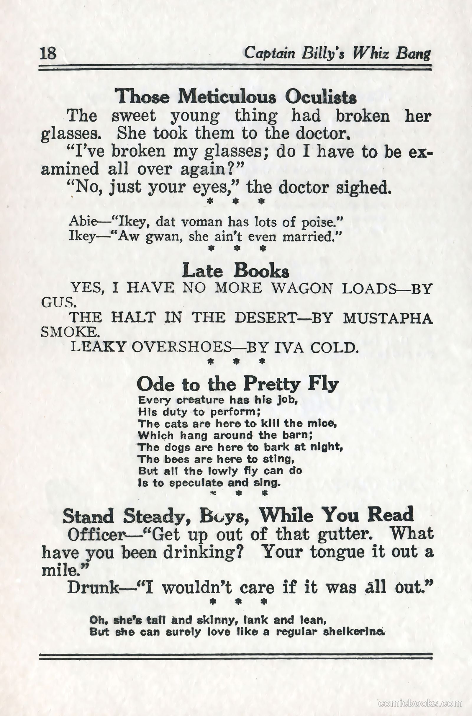 Captain Billy's Whiz Bang #57 (1924) — page 20 of 71
