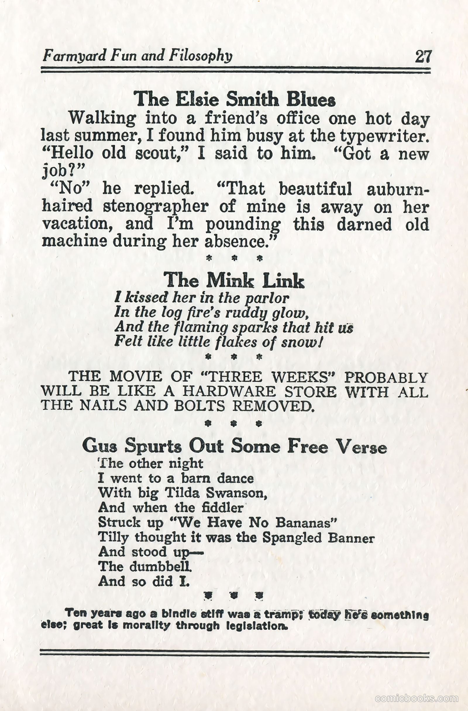 Captain Billy's Whiz Bang #57 (1924) — page 29 of 71