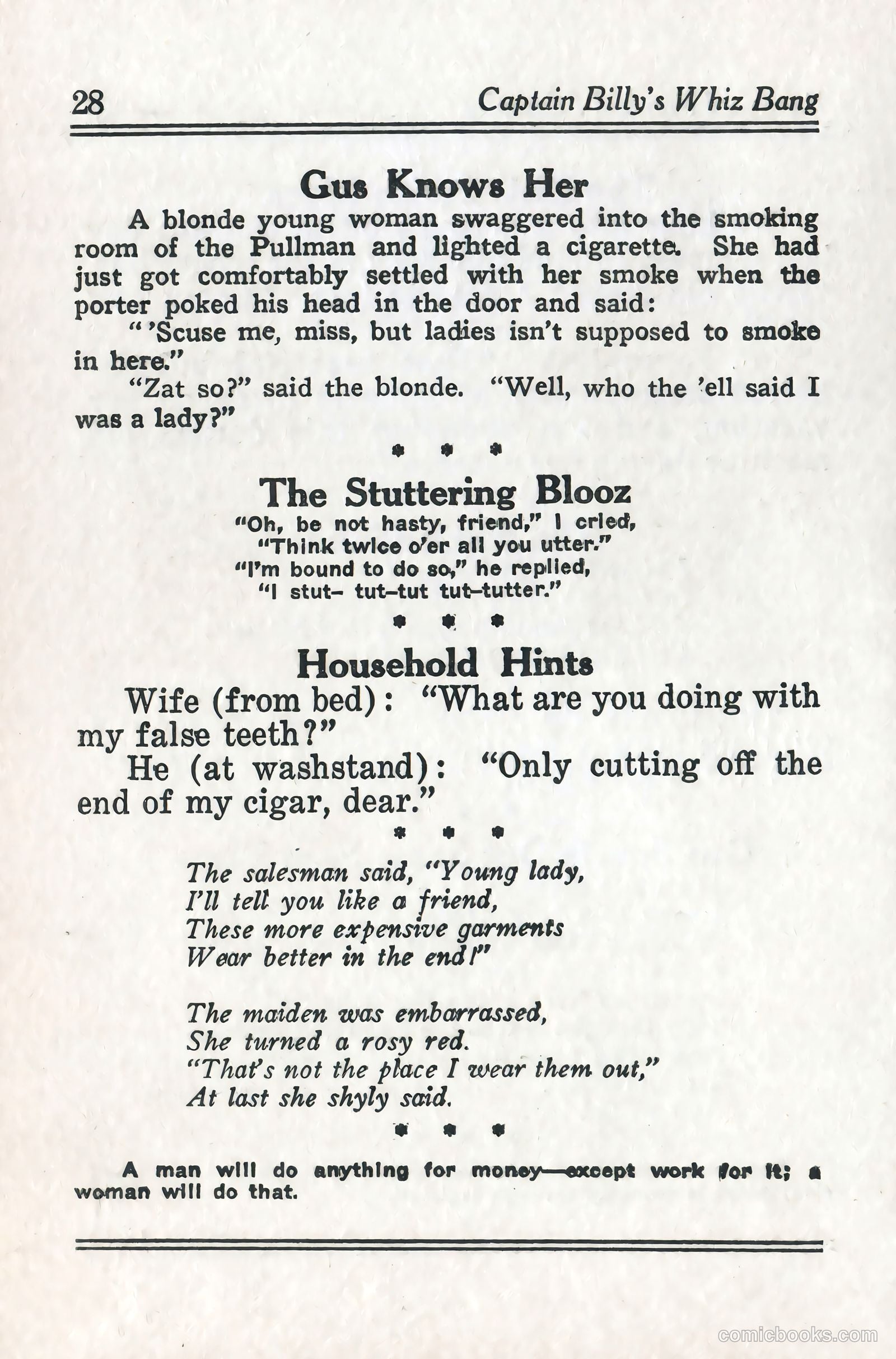 Captain Billy's Whiz Bang #57 (1924) — page 30 of 71