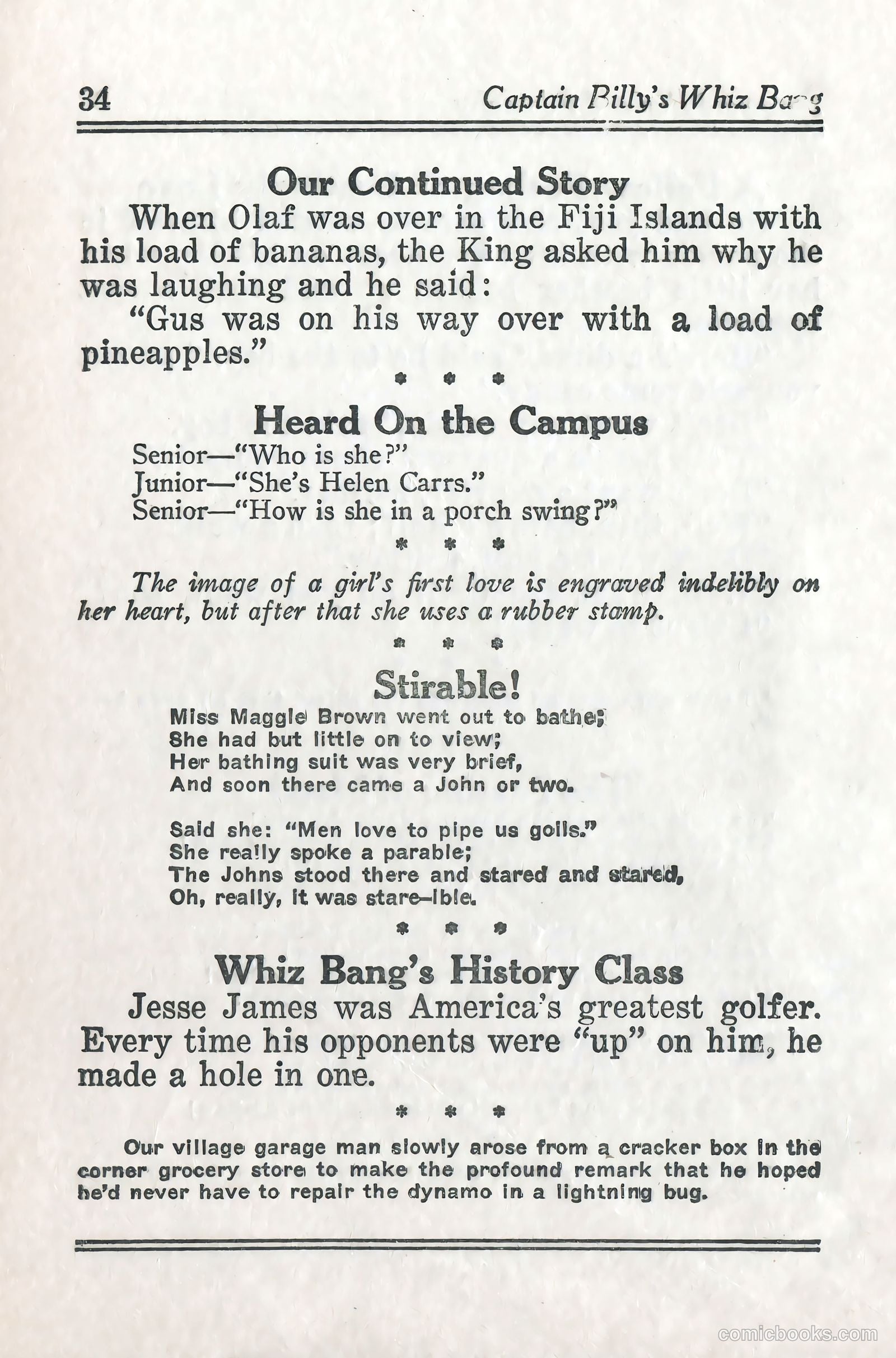 Captain Billy's Whiz Bang #57 (1924) — page 39 of 71