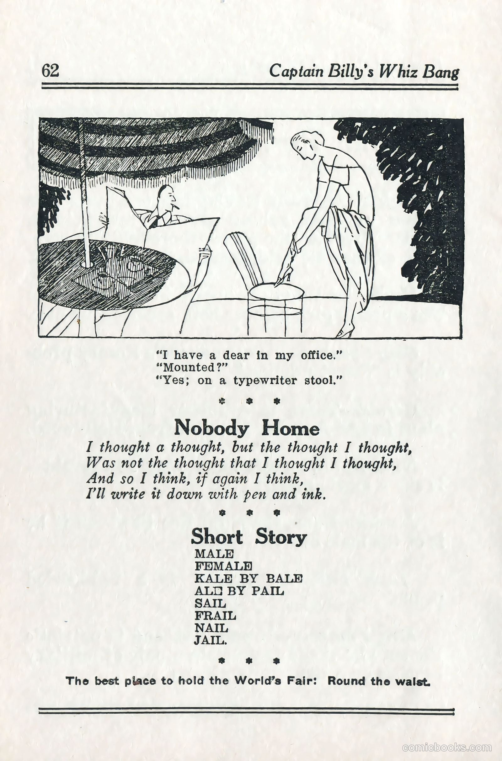 Captain Billy's Whiz Bang #57 (1924) — page 67 of 71