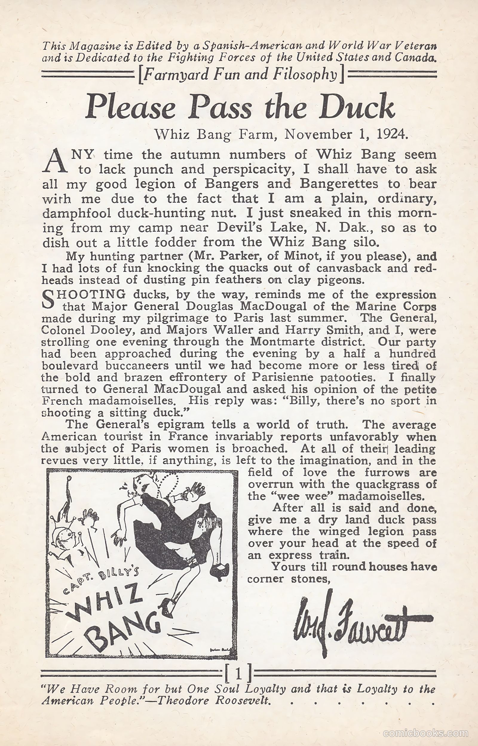 Captain Billy's Whiz Bang #67 (1924) — page 3 of 71