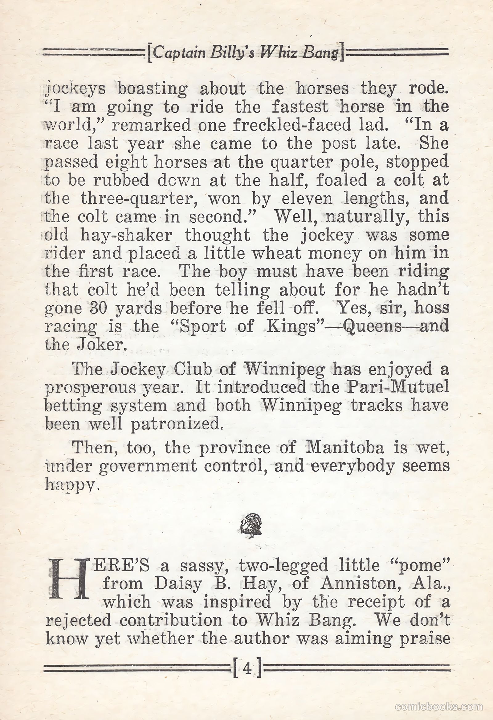 Captain Billy's Whiz Bang #67 (1924) — page 6 of 71