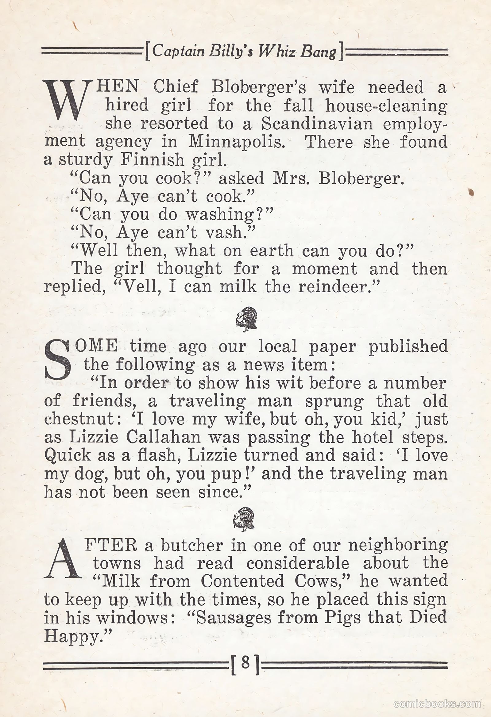 Captain Billy's Whiz Bang #67 (1924) — page 10 of 71