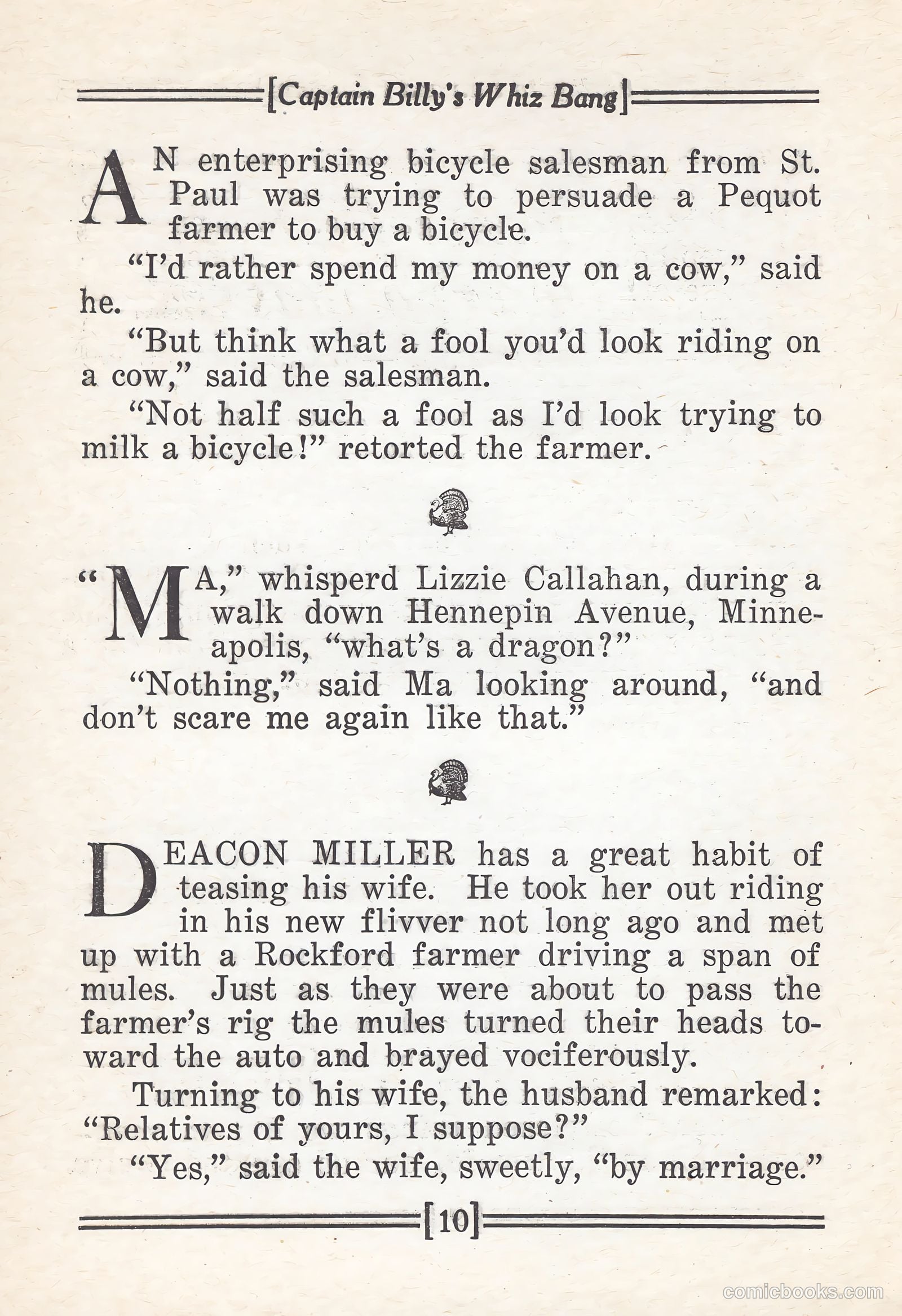 Captain Billy's Whiz Bang #67 (1924) — page 12 of 71