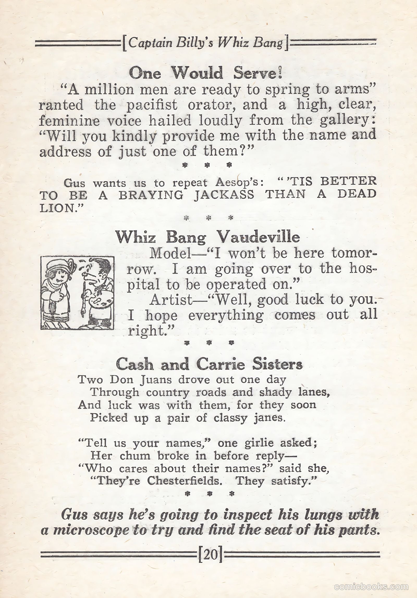 Captain Billy's Whiz Bang #67 (1924) — page 22 of 71