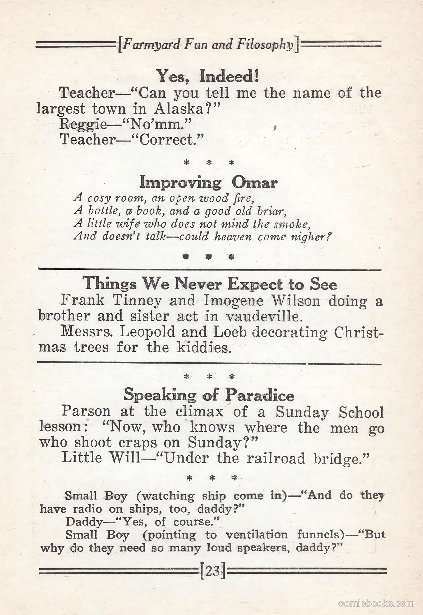 Captain Billy's Whiz Bang #67 (1924) — page 25 of 71