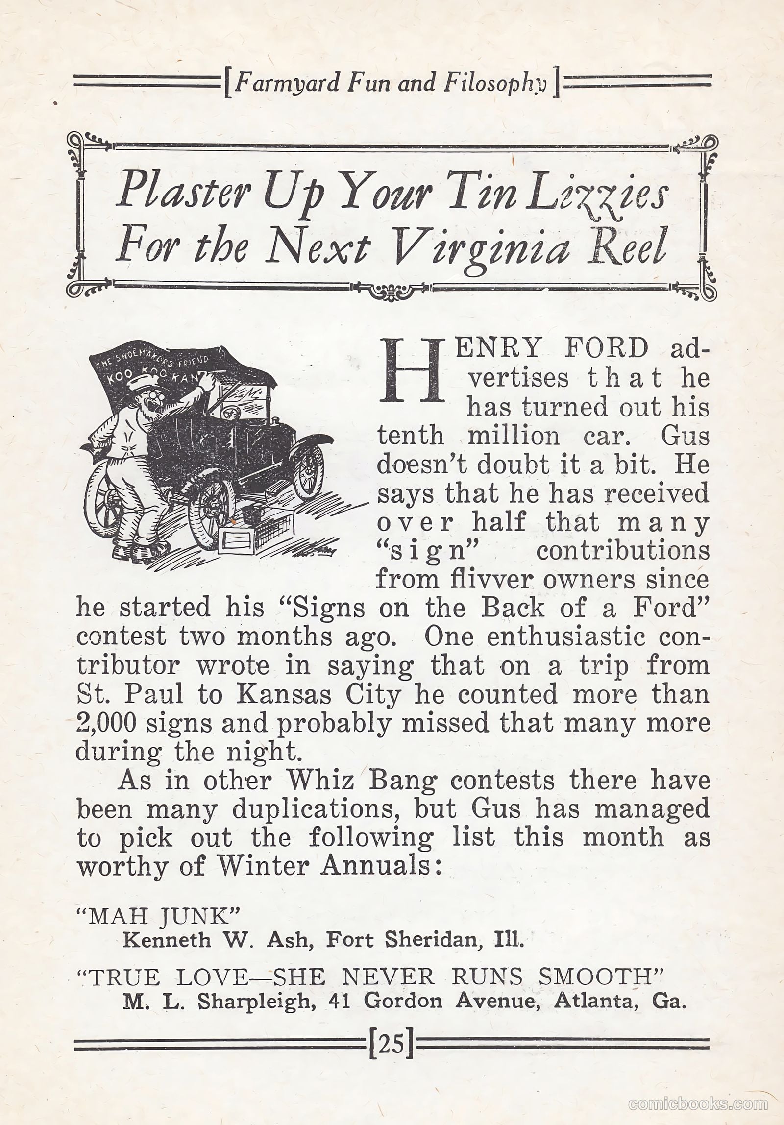 Captain Billy's Whiz Bang #67 (1924) — page 27 of 71