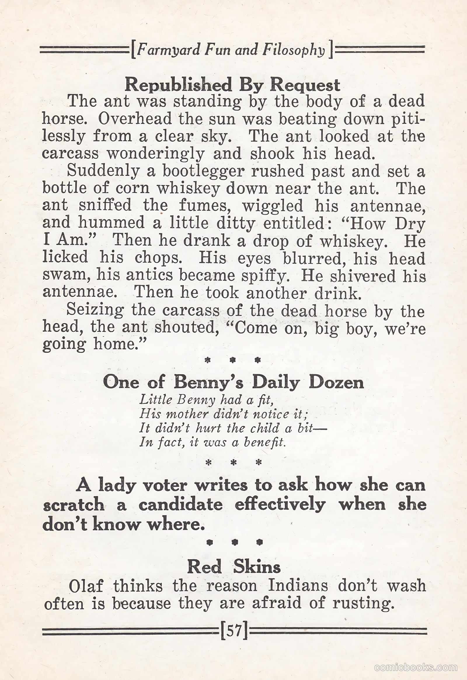 Captain Billy's Whiz Bang #67 (1924) — page 62 of 71