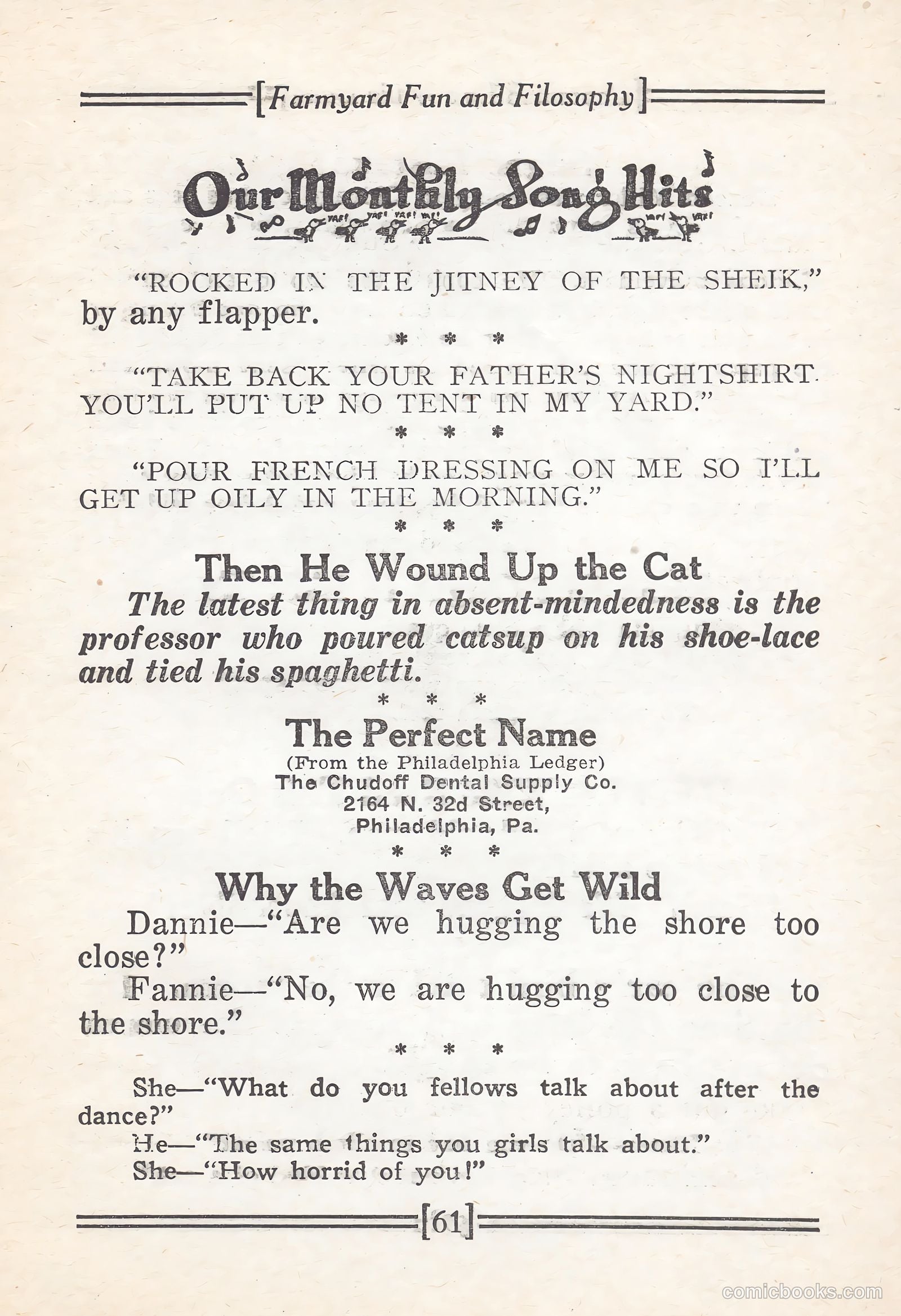 Captain Billy's Whiz Bang #67 (1924) — page 66 of 71