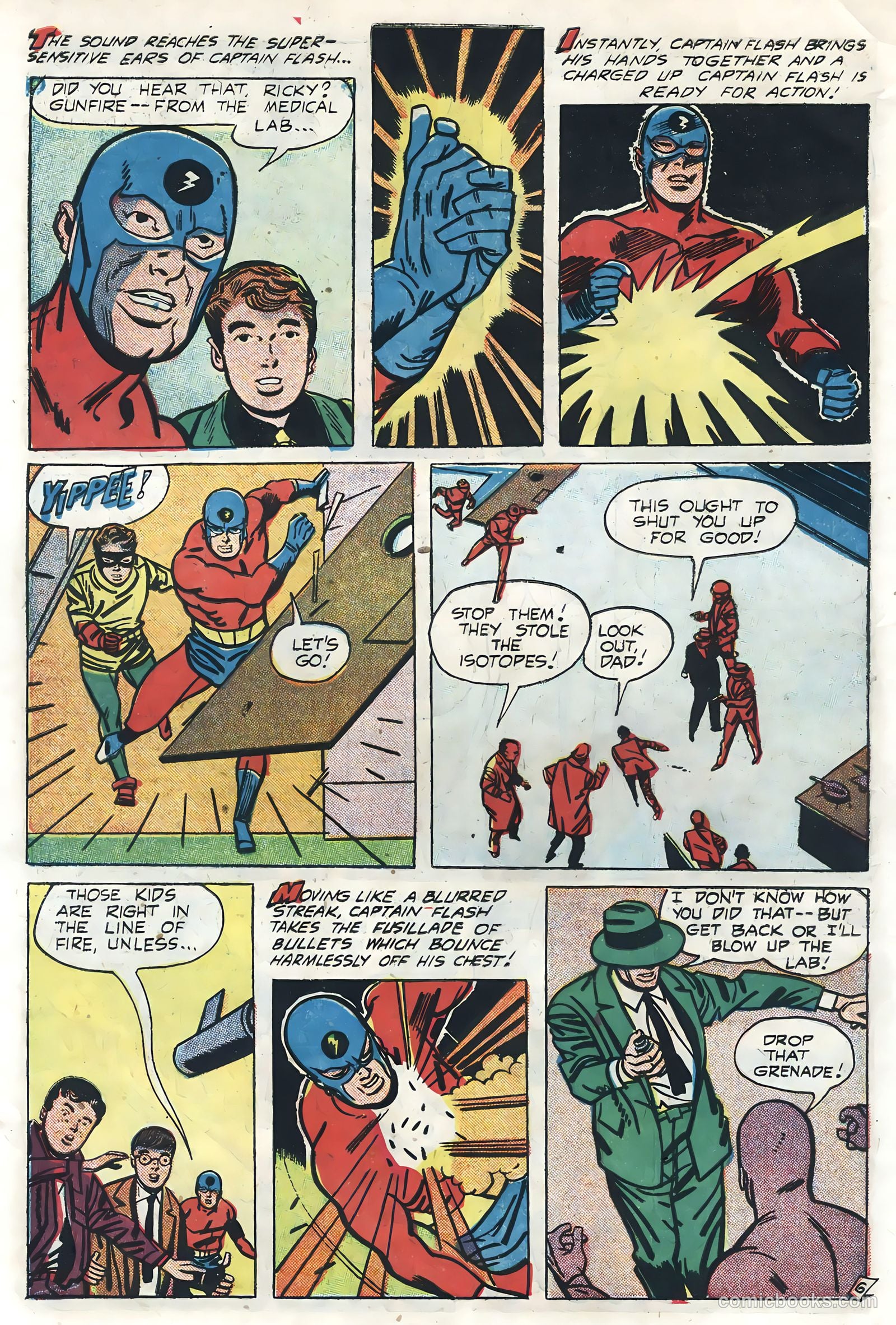 Captain Flash #4 (1955, Sterling) — page 8 of 36