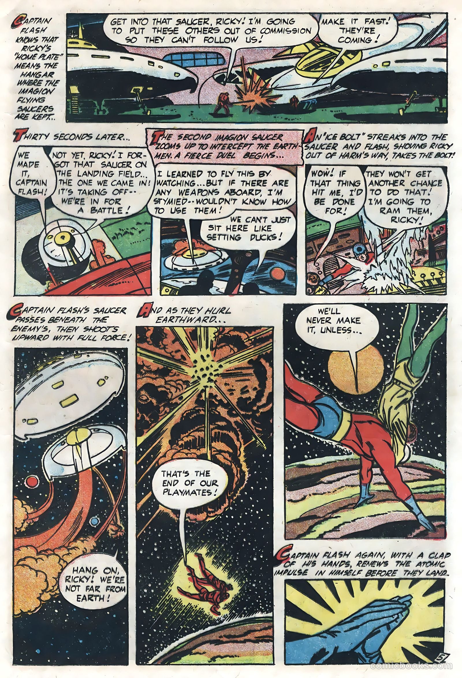 Captain Flash #4 (1955, Sterling) — page 15 of 36