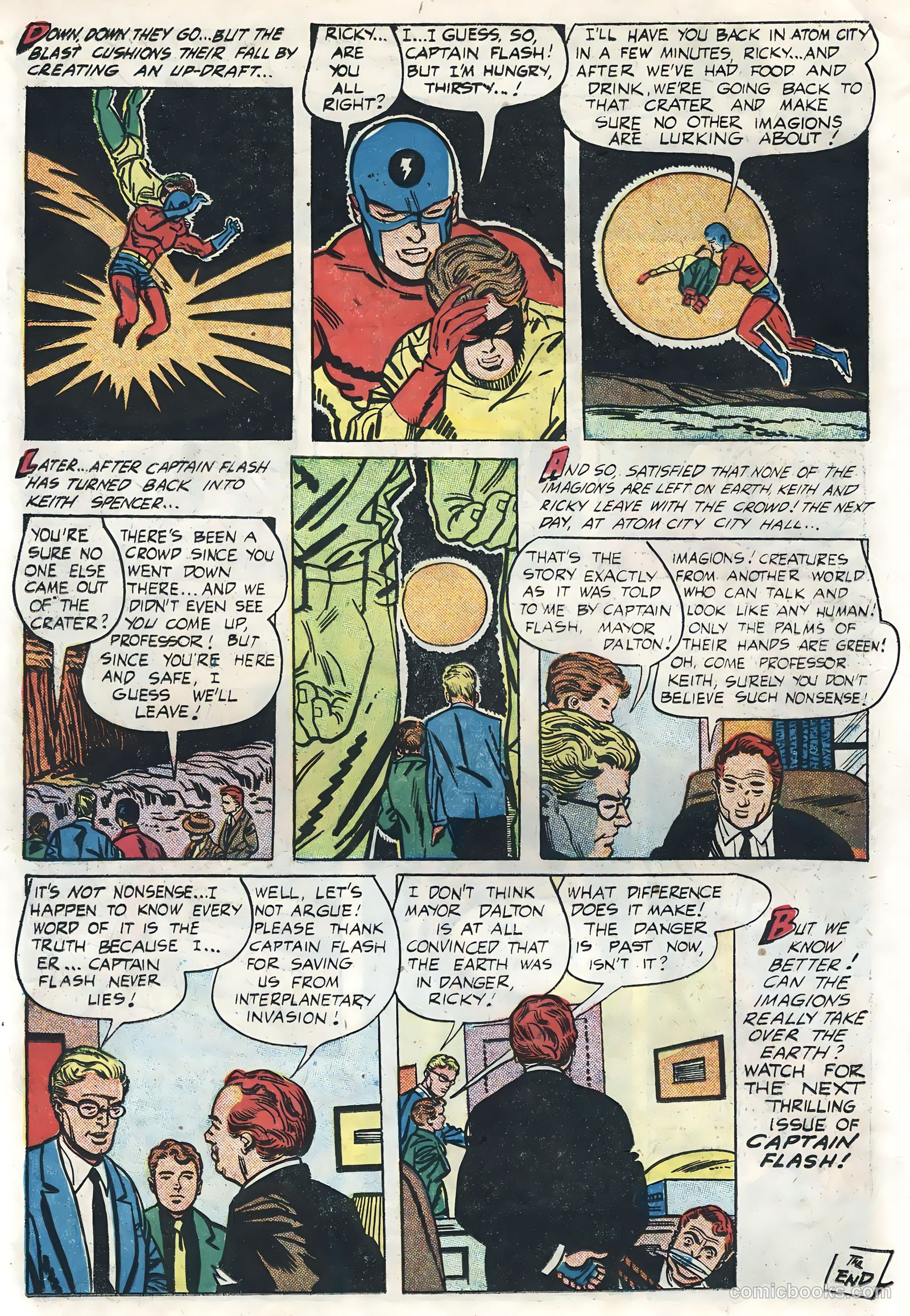 Captain Flash #4 (1955, Sterling) — page 16 of 36