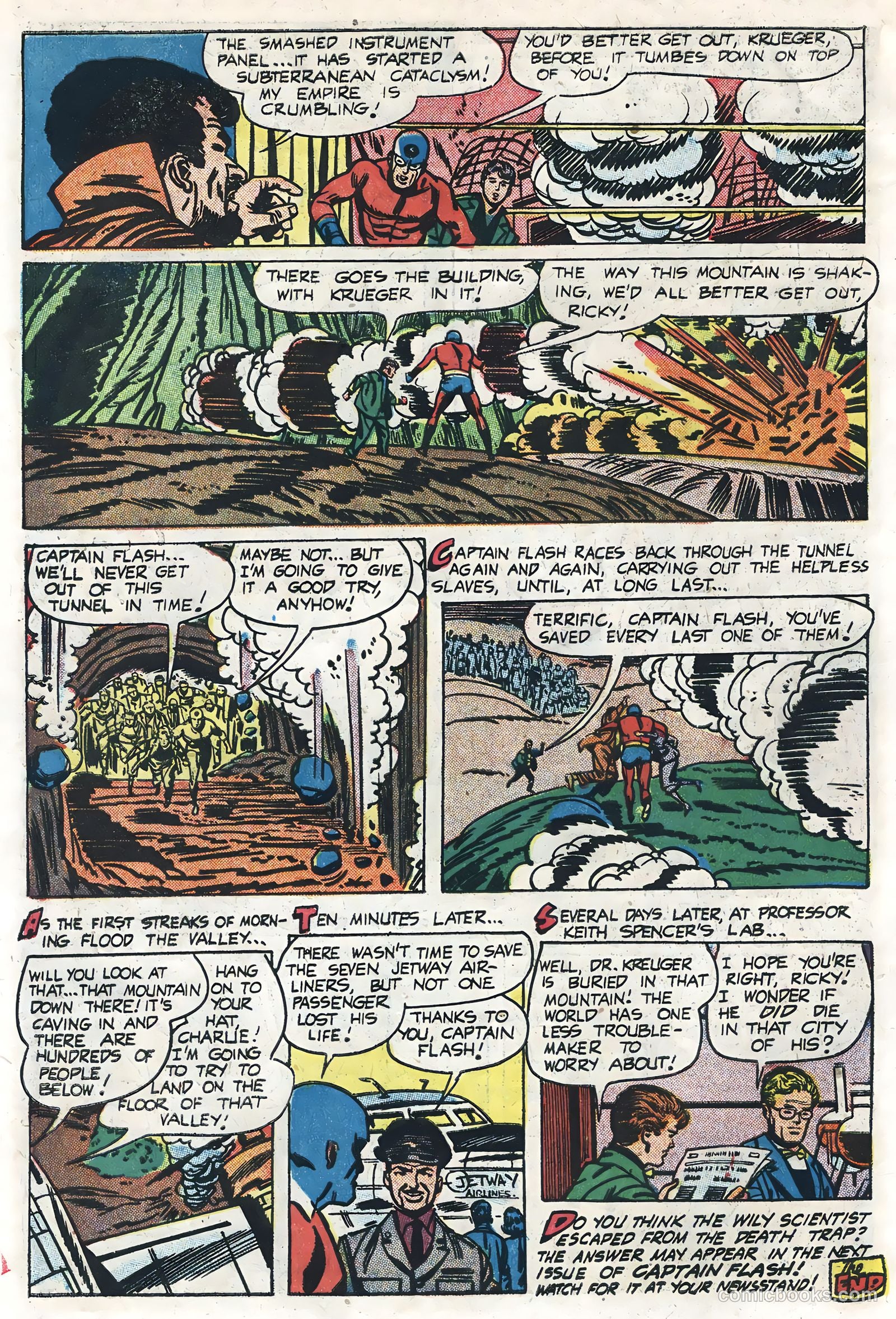 Captain Flash #4 (1955, Sterling) — page 32 of 36